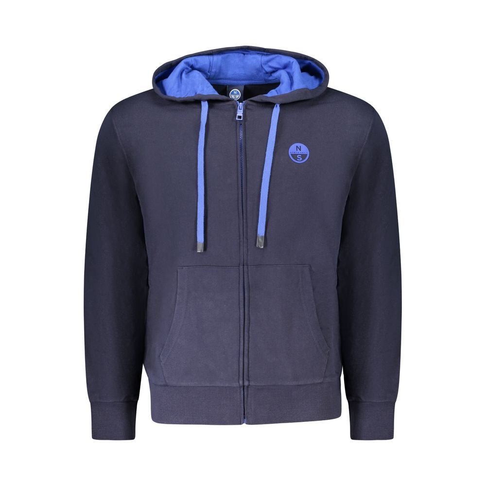 North Sails Blue Cotton Men Sweatshirt | Regal Royce