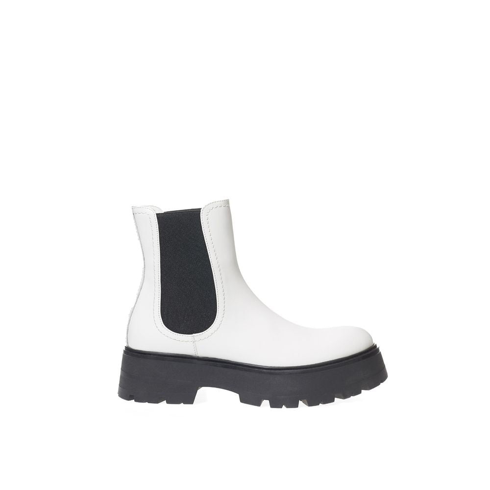 Alexander McQueen Black And White Leather Chelsea Boots | Regal Royce