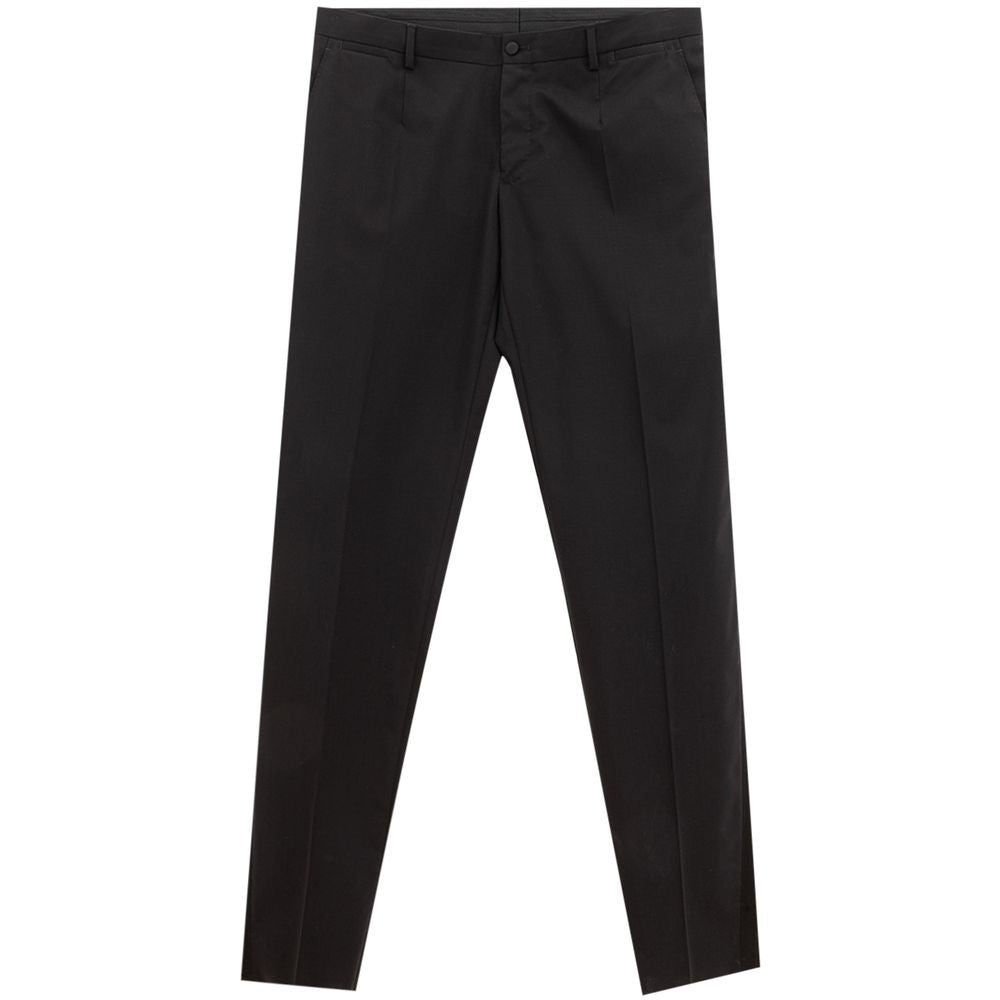 Dolce & Gabbana Black Wool Dress Pants | Regal Royce