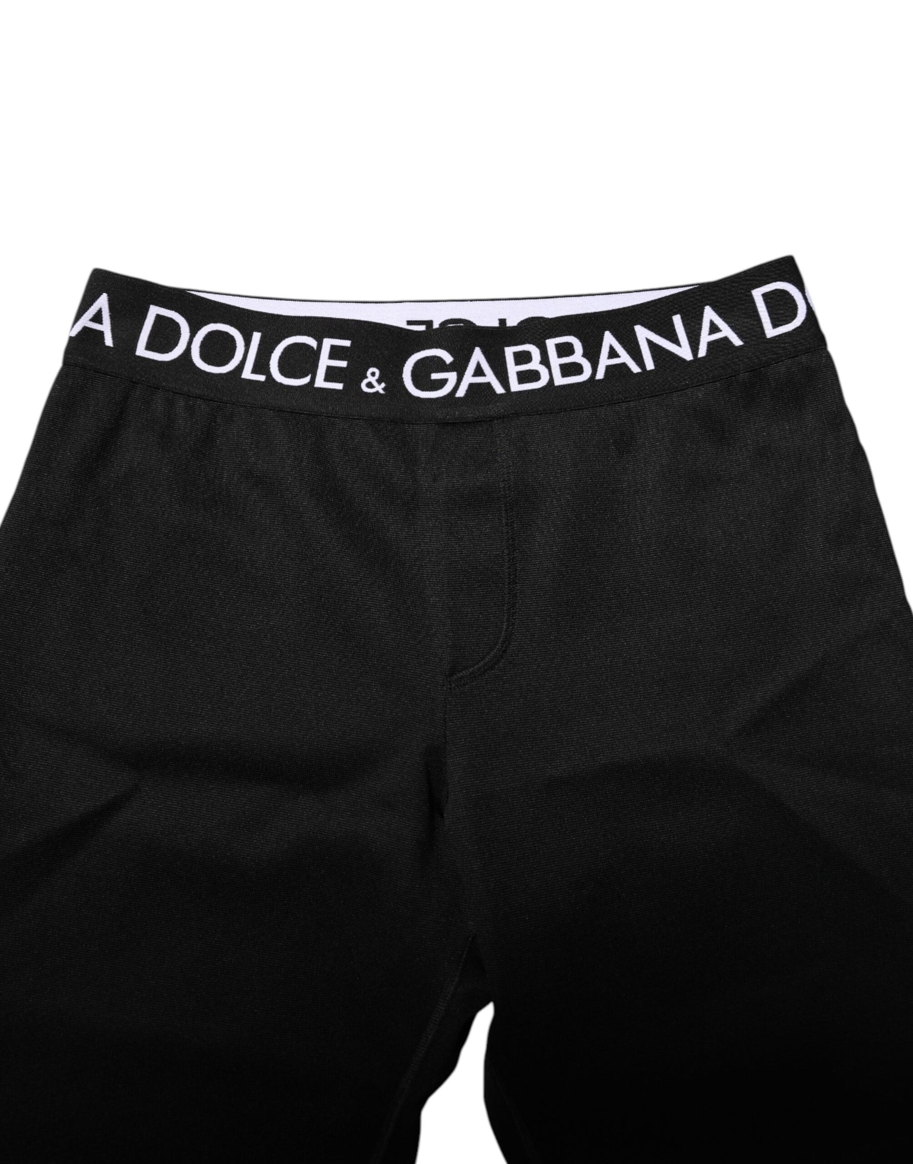 Dolce & Gabbana Black Nylon Skinny Men Jogger Pants | Regal Royce