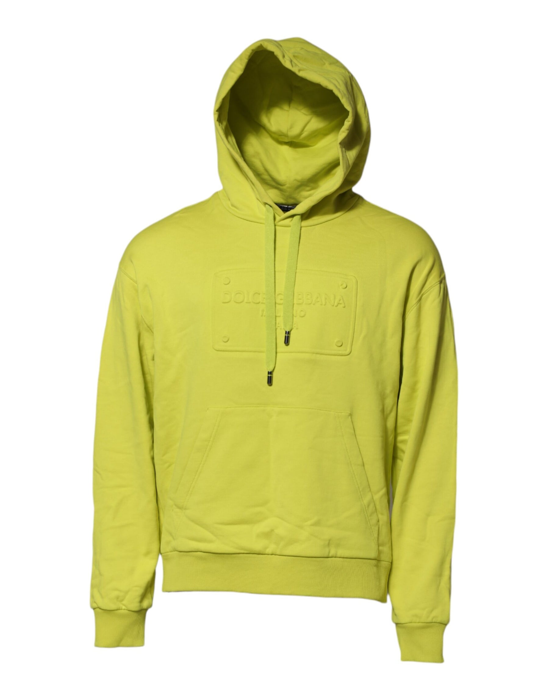 Dolce & Gabbana Green Cotton Hooded Logo Sweatshirt Sweater | Regal Royce