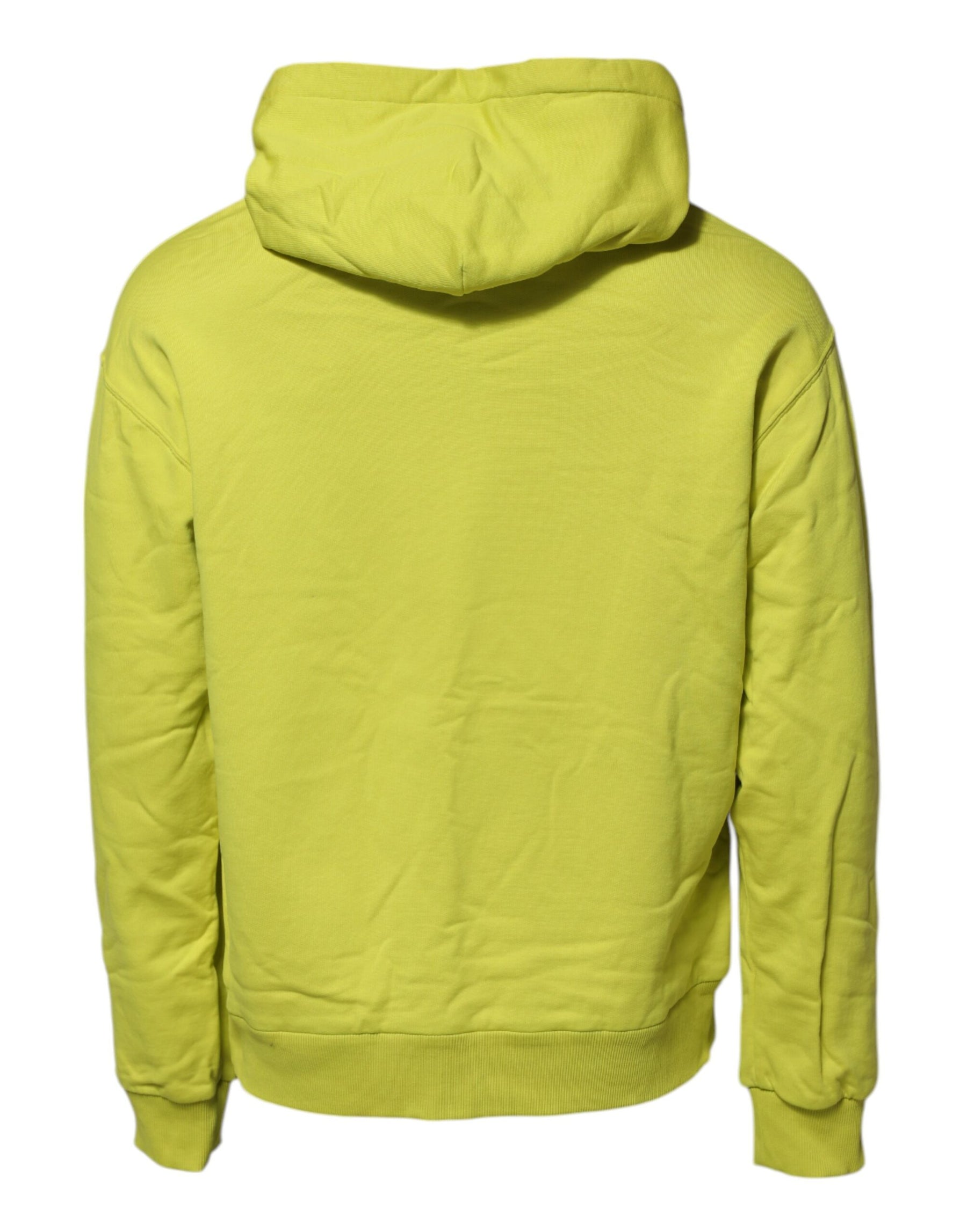 Dolce & Gabbana Green Cotton Hooded Logo Sweatshirt Sweater | Regal Royce