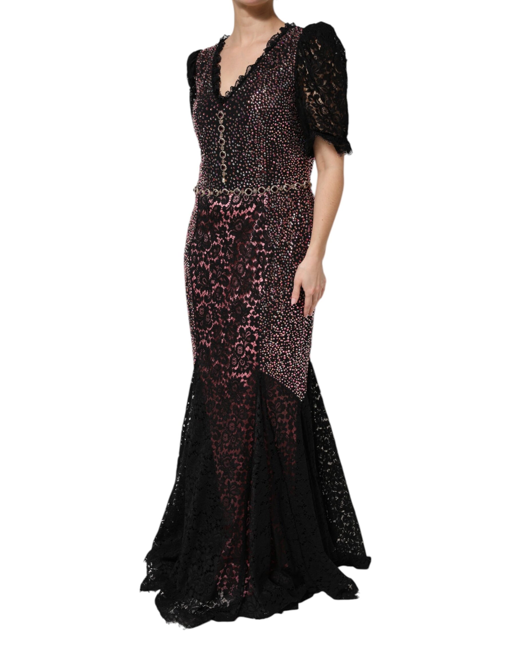 Dolce & Gabbana Multicolor Embellished Mermaid Gown Dress | Regal Royce