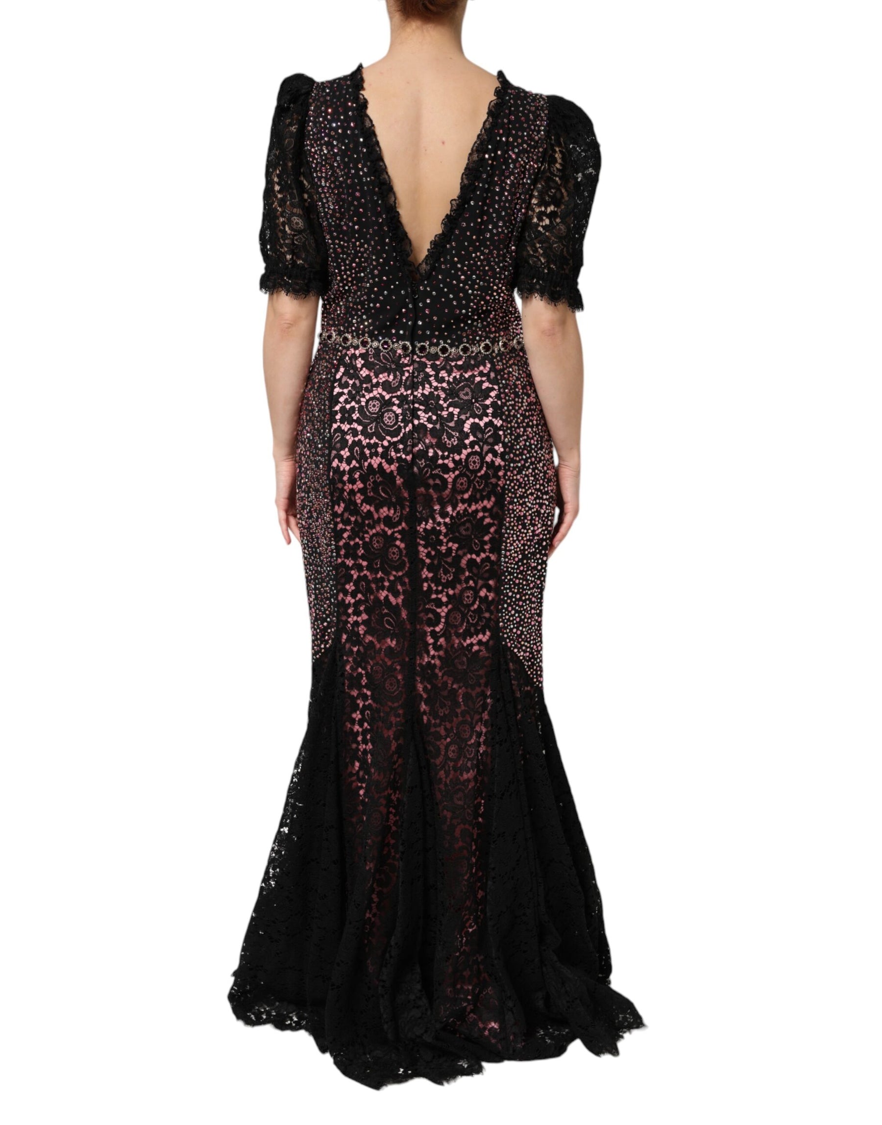 Dolce & Gabbana Multicolor Embellished Mermaid Gown Dress | Regal Royce