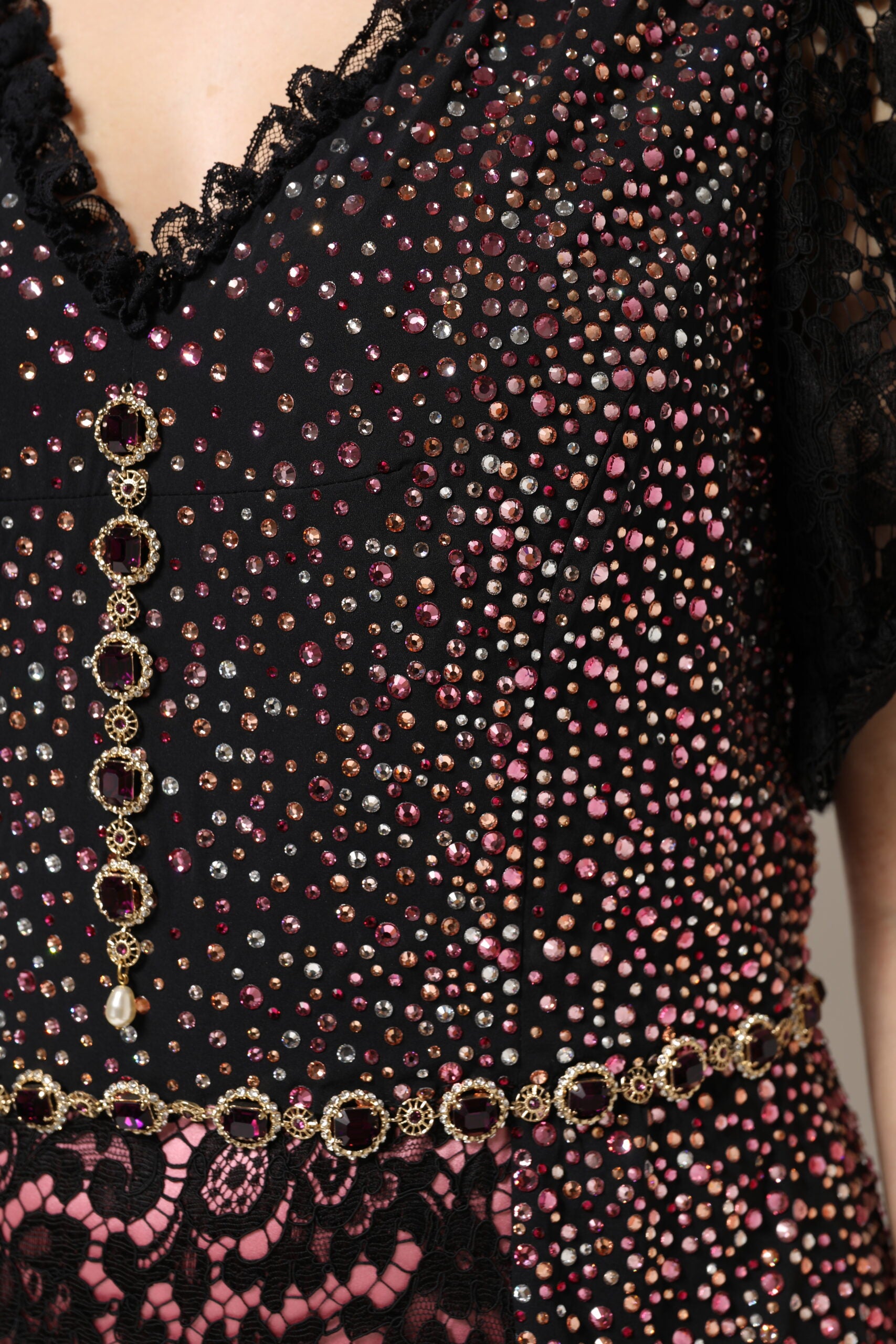 Dolce & Gabbana Multicolor Embellished Mermaid Gown Dress | Regal Royce