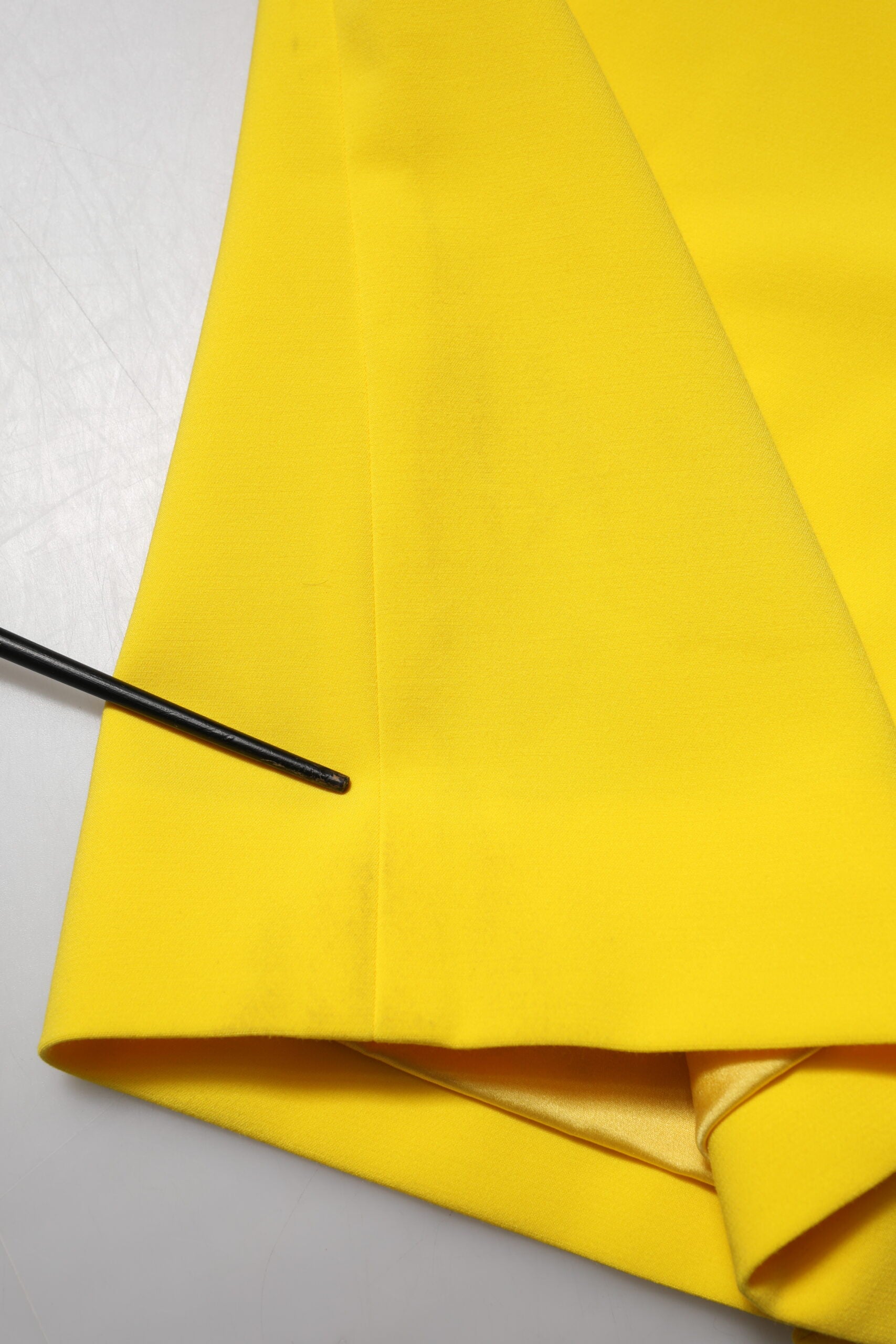 Dolce & Gabbana Yellow Polyester Sleeveless Sheath Midi Dress | Regal Royce