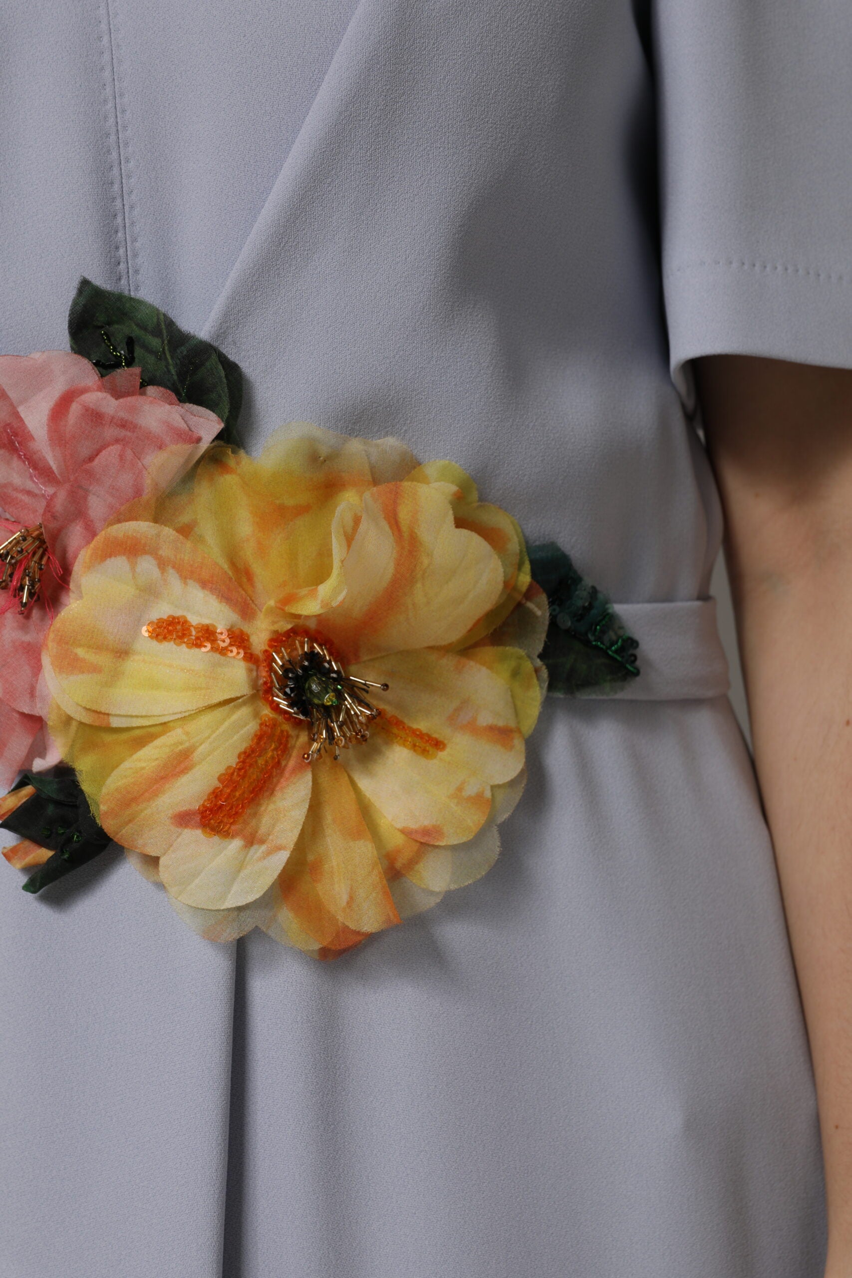 Dolce & Gabbana Gray Viscose ShortSleeve Sheath Midi Dress | Regal Royce