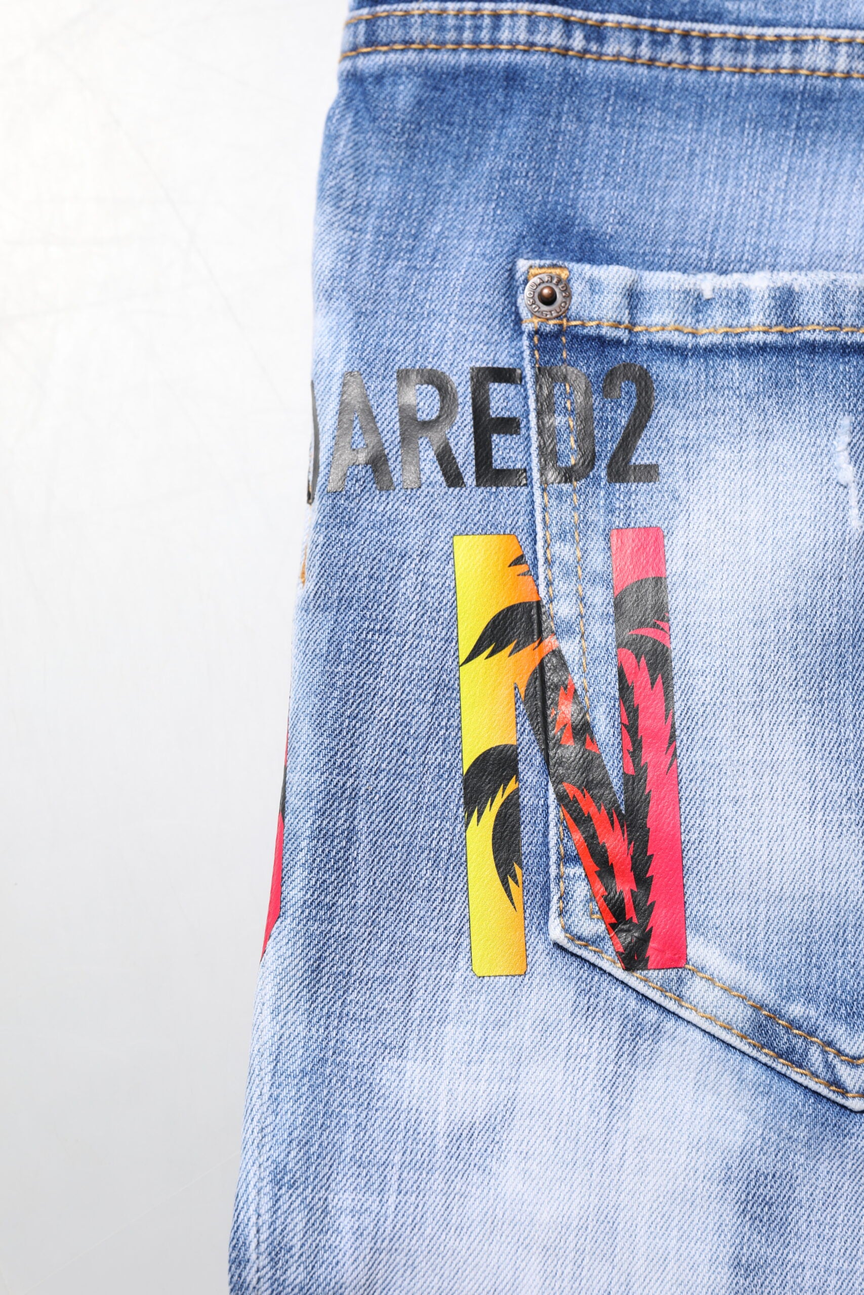 Dsquared² Blue Washed Cotton Mid Waist Skinny Denim Jeans | Regal Royce