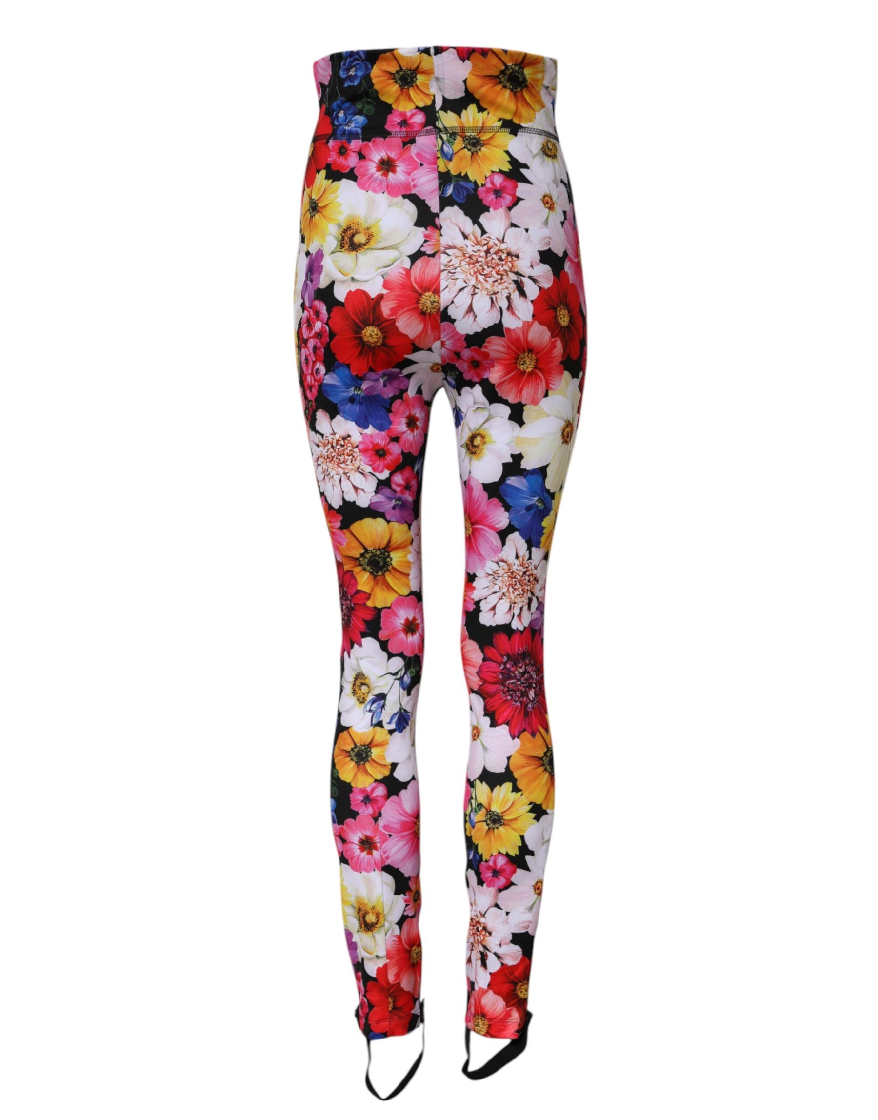 Dolce & Gabbana Multicolor Floral High Waist Leggings Pants | Regal Royce