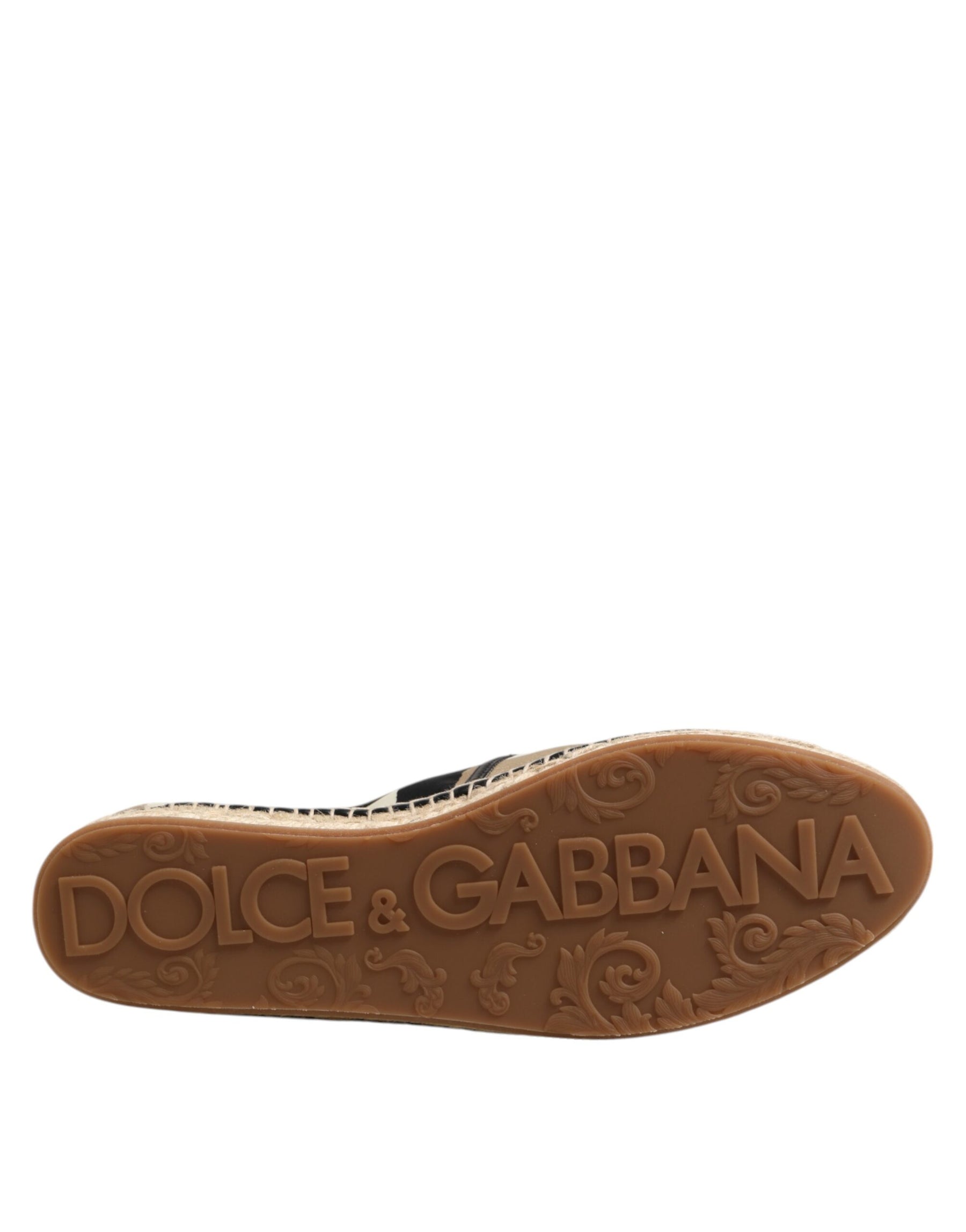 Dolce & Gabbana Multicolor Stripes Canvas Flat Espadrille Shoes | Regal Royce