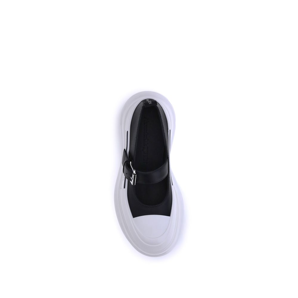 Alexander McQueen Black Rubber Ballet Flats | Regal Royce
