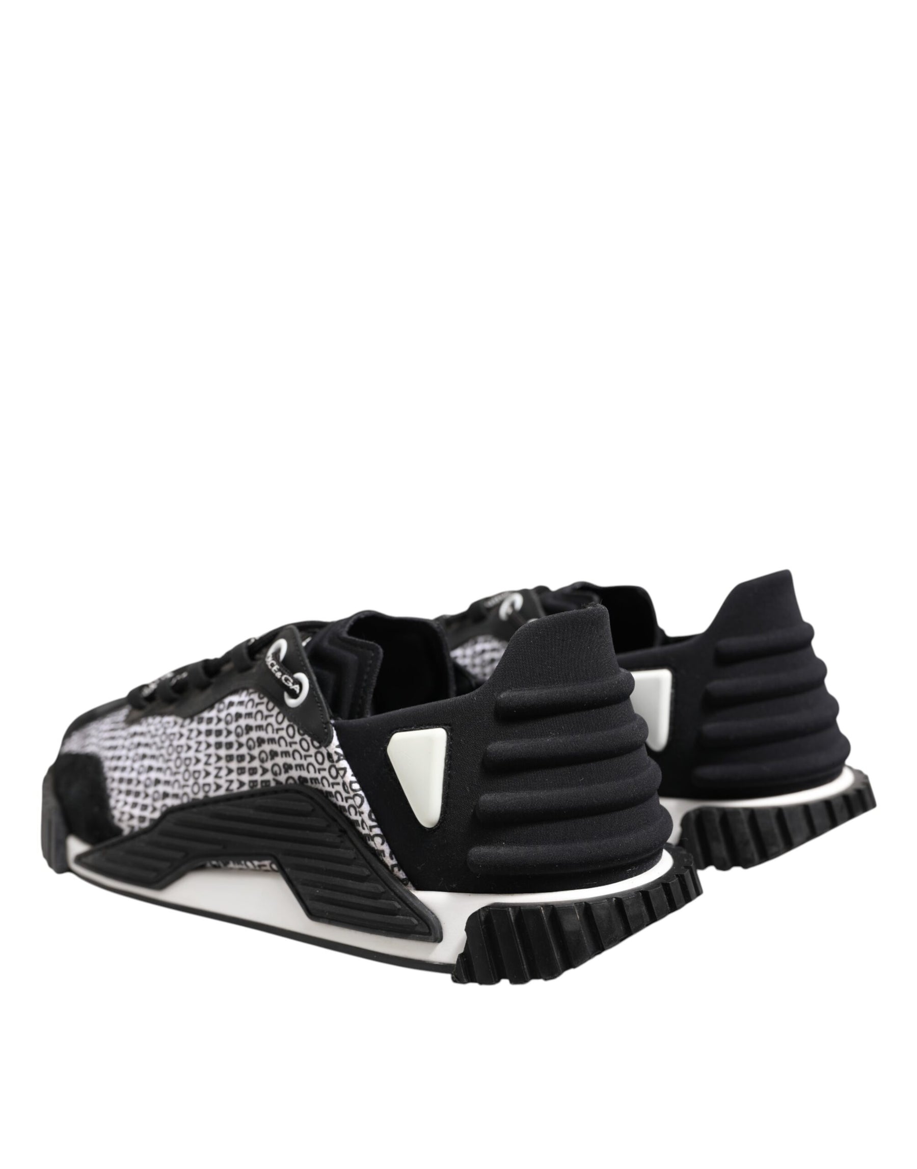 Dolce & Gabbana Black Logo Lace Up Low Top NS1 Sneakers Shoes | Regal Royce