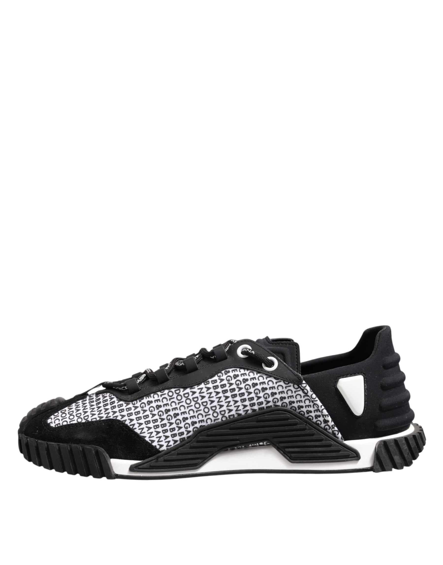 Dolce & Gabbana Black Logo Lace Up Low Top NS1 Sneakers Shoes | Regal Royce