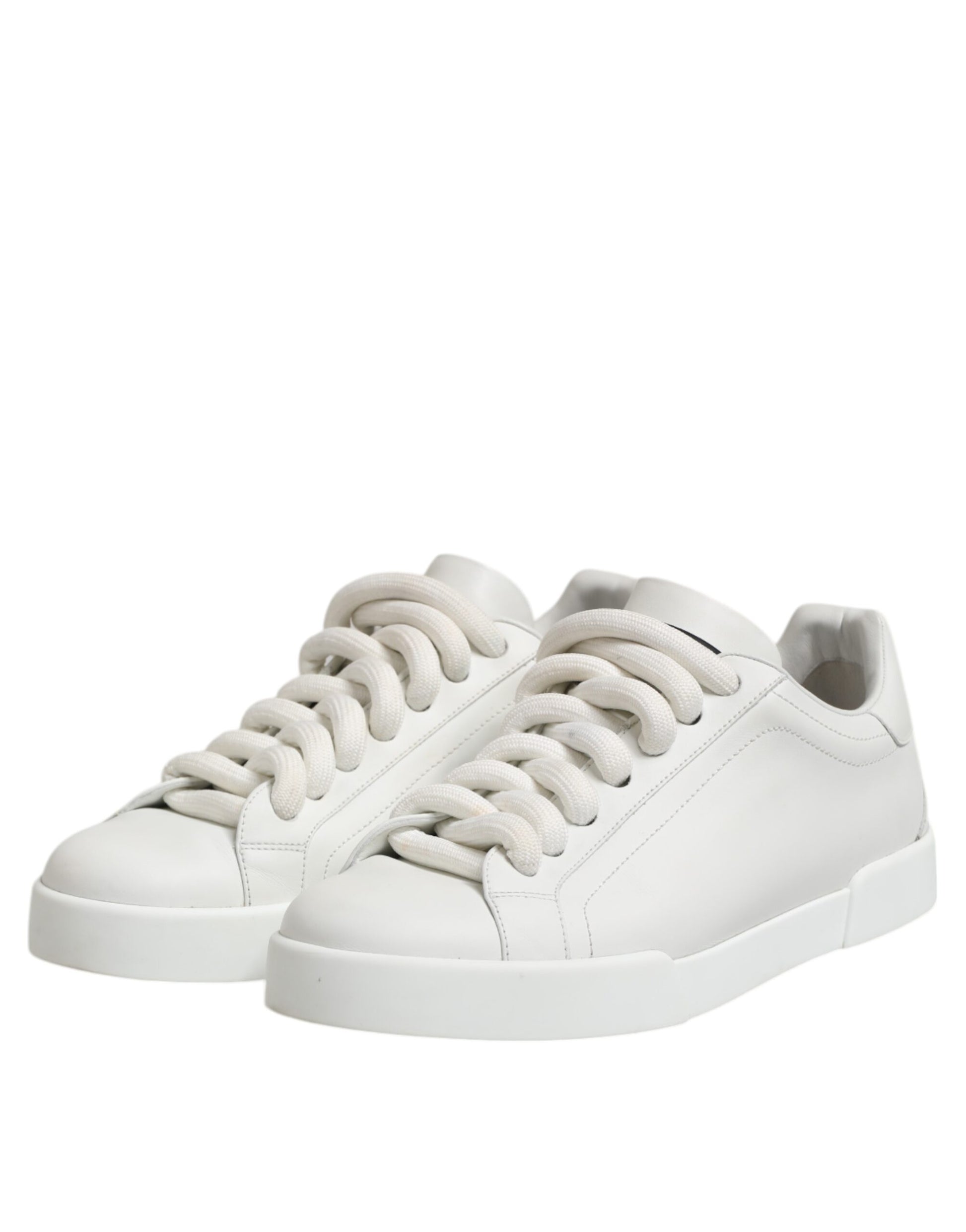 Dolce & Gabbana White Logo Lace Up Low Top Men Sneakers Shoes