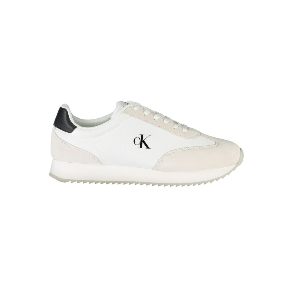 Calvin Klein Bianco Polyurethane Men Sneaker | Regal Royce