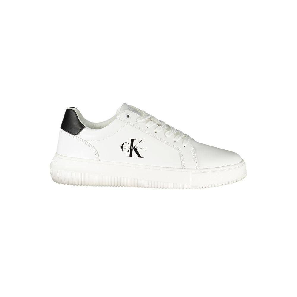 Calvin Klein Bianco Polyurethane Men Sneaker | Regal Royce