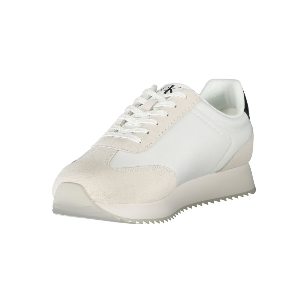Calvin Klein Bianco Polyurethane Men Sneaker | Regal Royce