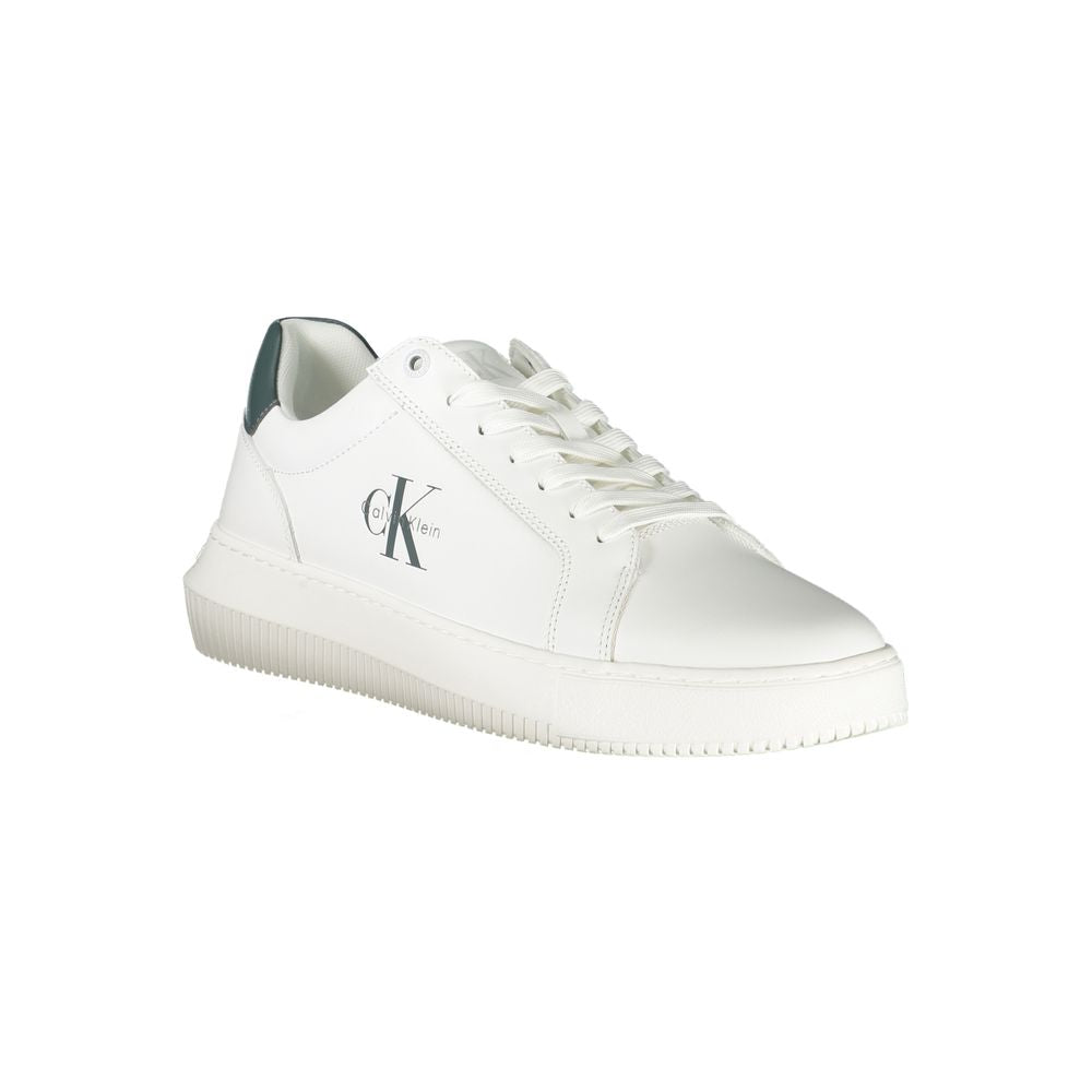 Calvin Klein Bianco Polyurethane Men Sneaker | Regal Royce