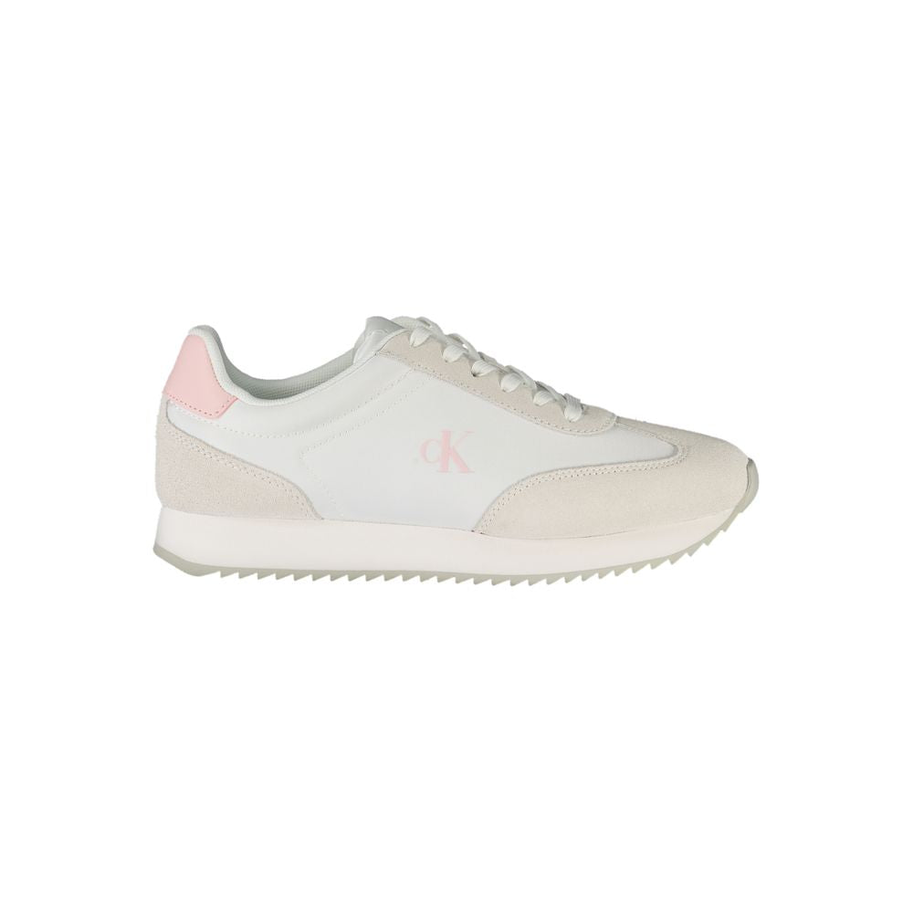 Calvin Klein Bianco Leather Woman Sneaker | Regal Royce