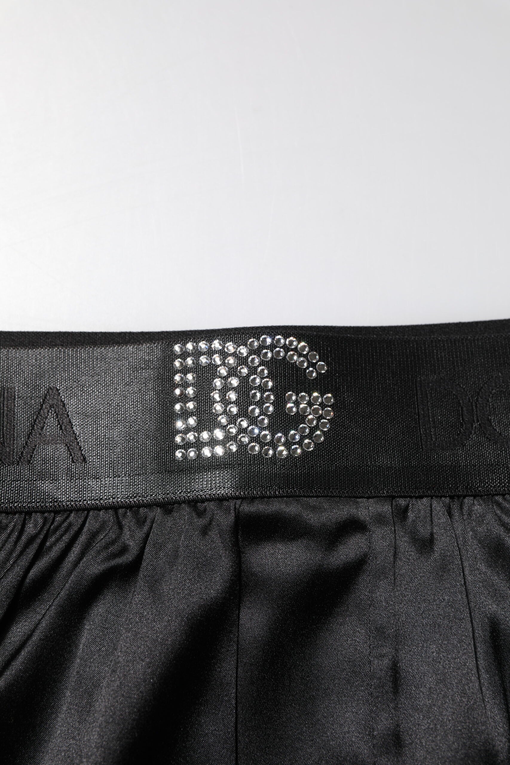 Dolce & Gabbana Black Logo Waist Regular Boxer Shorts Underwear | Regal Royce