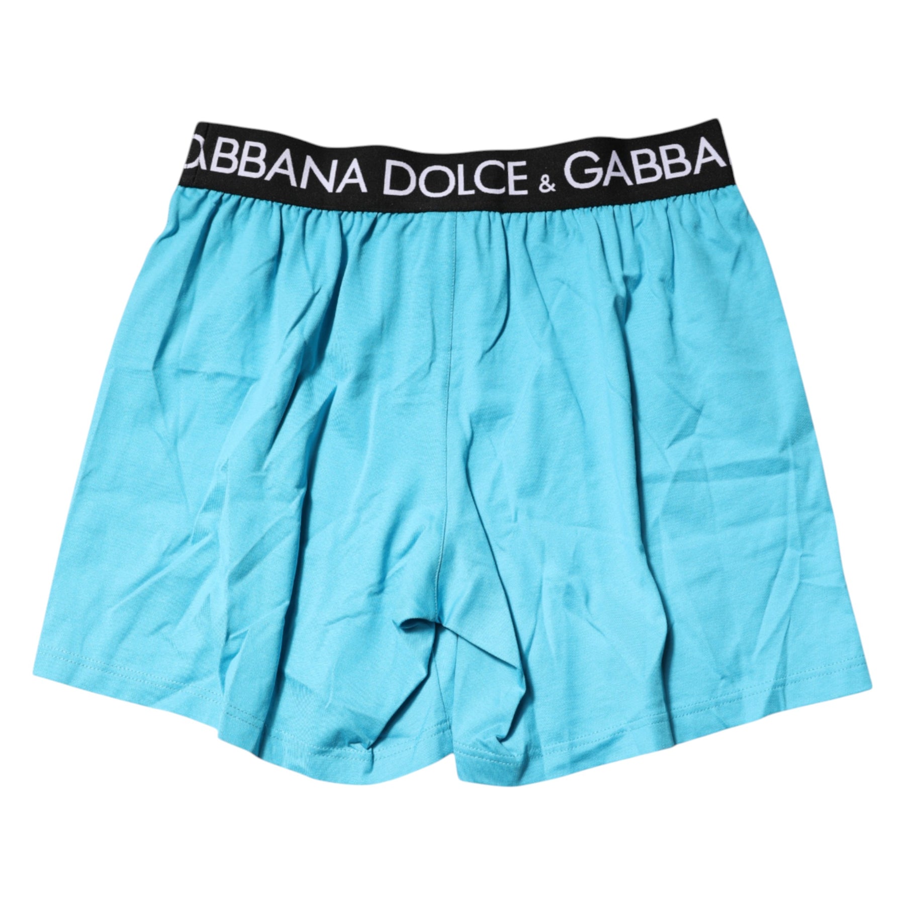 Dolce & Gabbana Blue Logo Waist Regular Boxer Shorts Underwear | Regal Royce