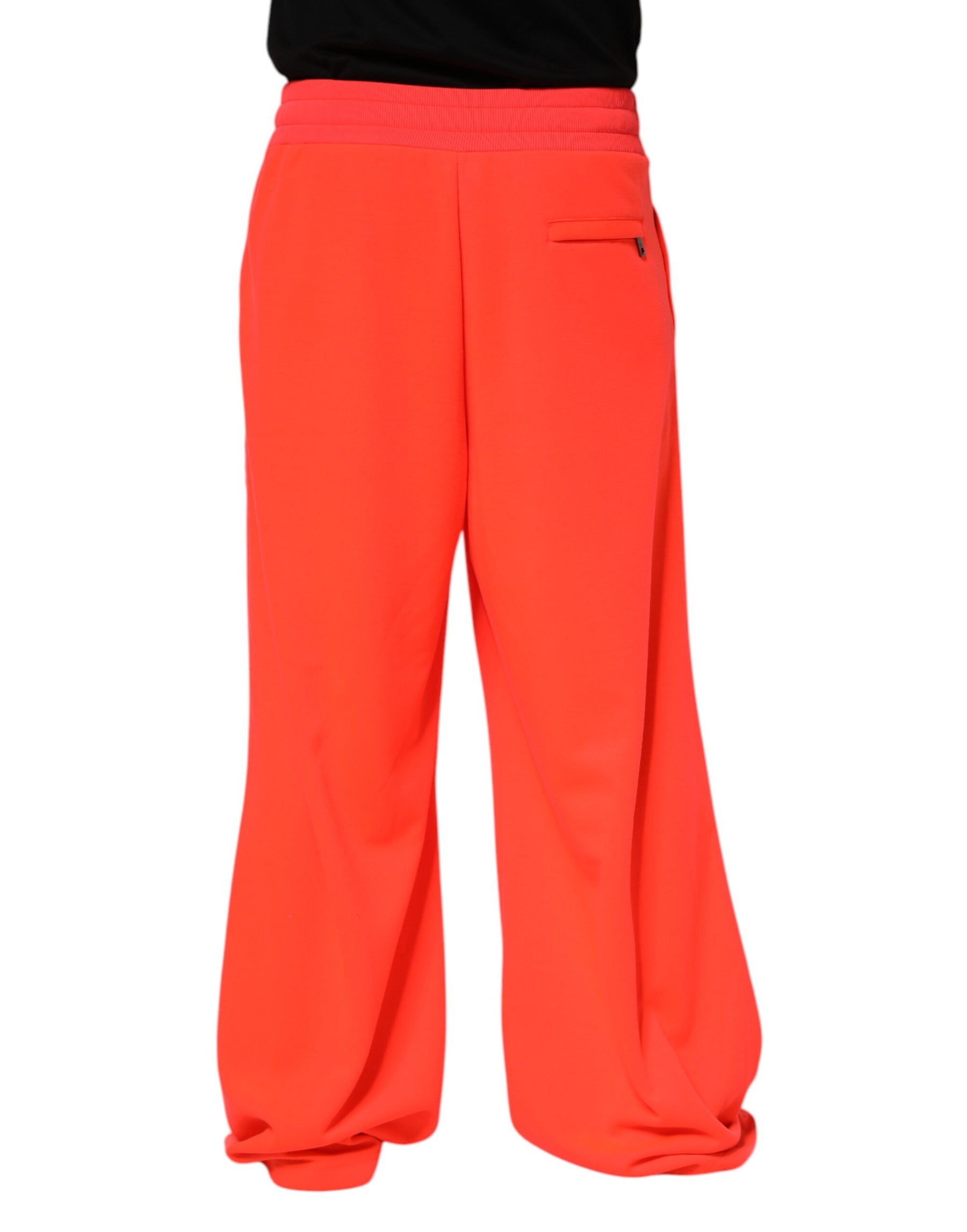 Dolce & Gabbana Orange Polyester Jogger Men Sweatpants Pants | Regal Royce