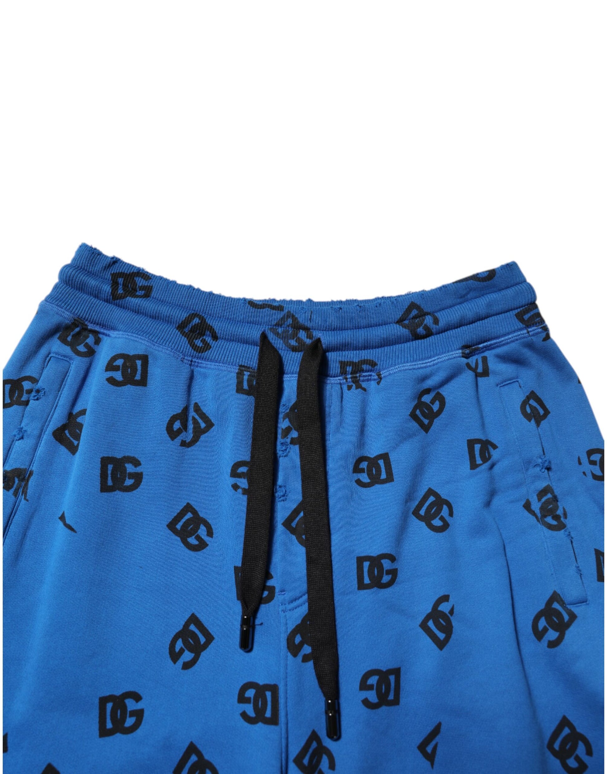 Dolce & Gabbana Blue Logo Print Jogger Men Sweatpants Pants