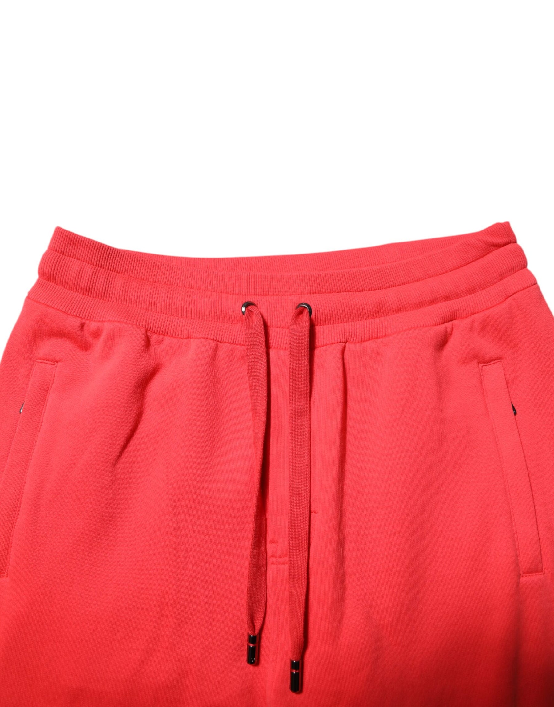 Dolce & Gabbana Red Cotton Men Jogger Sweatpants Pants | Regal Royce