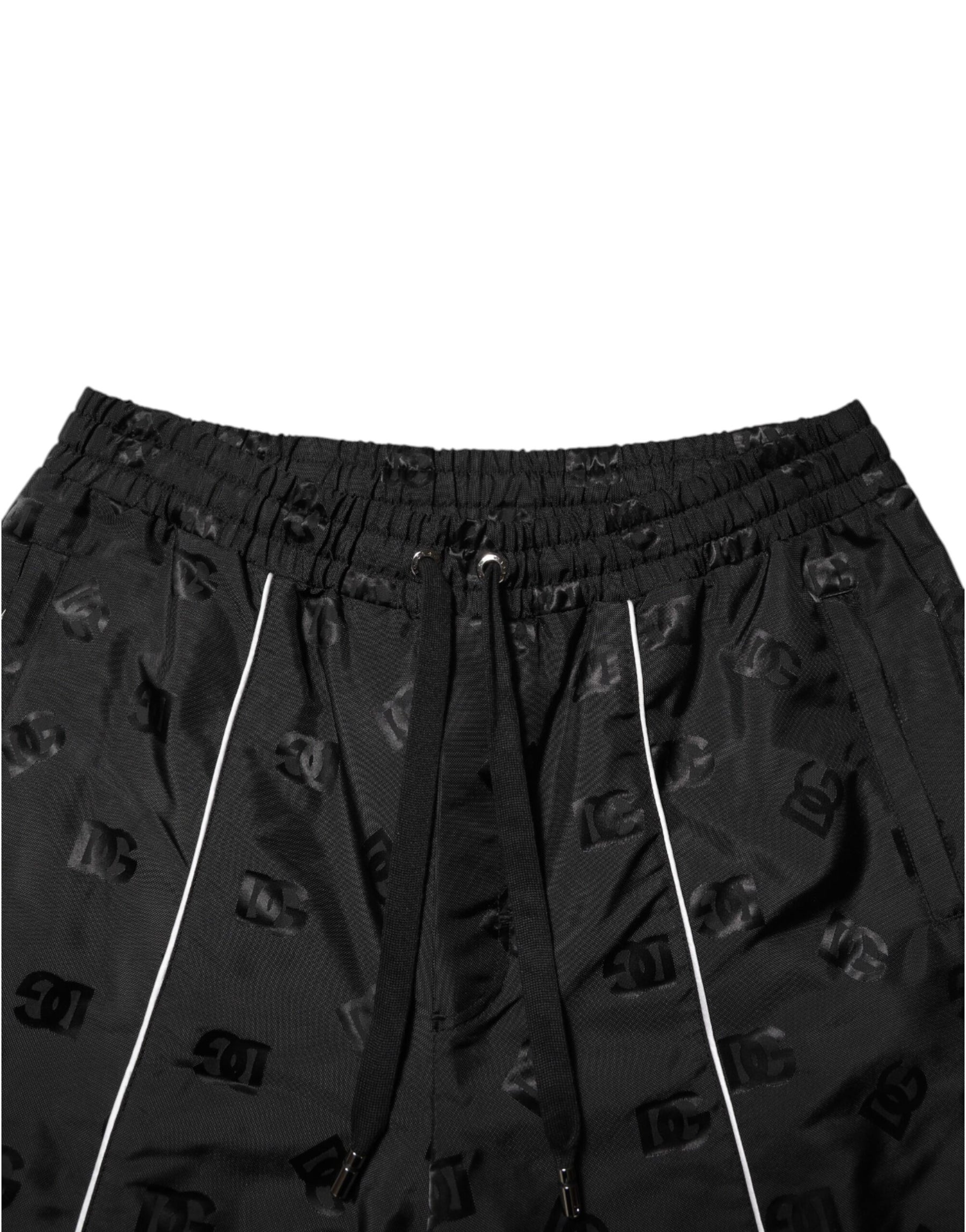 Dolce & Gabbana Black Cotton Straight Jogger Sweatpants Pants | Regal Royce