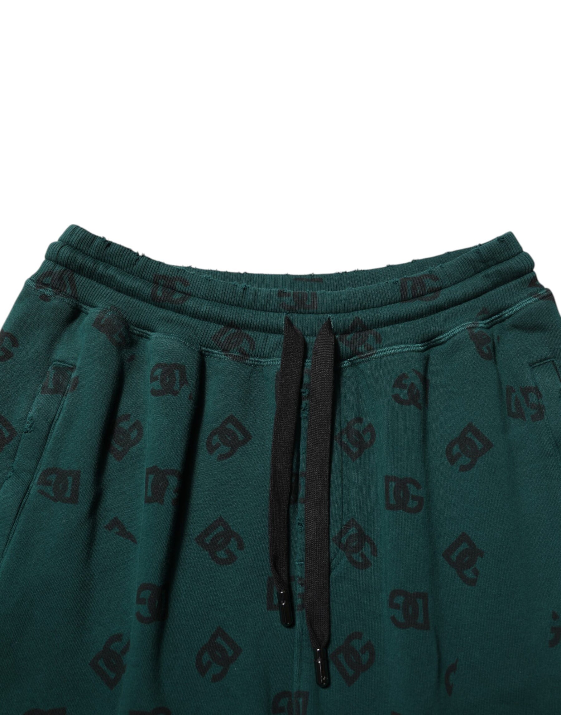 Dolce & Gabbana Green Logo Print Jogger Men Sweatpants Pants | Regal Royce