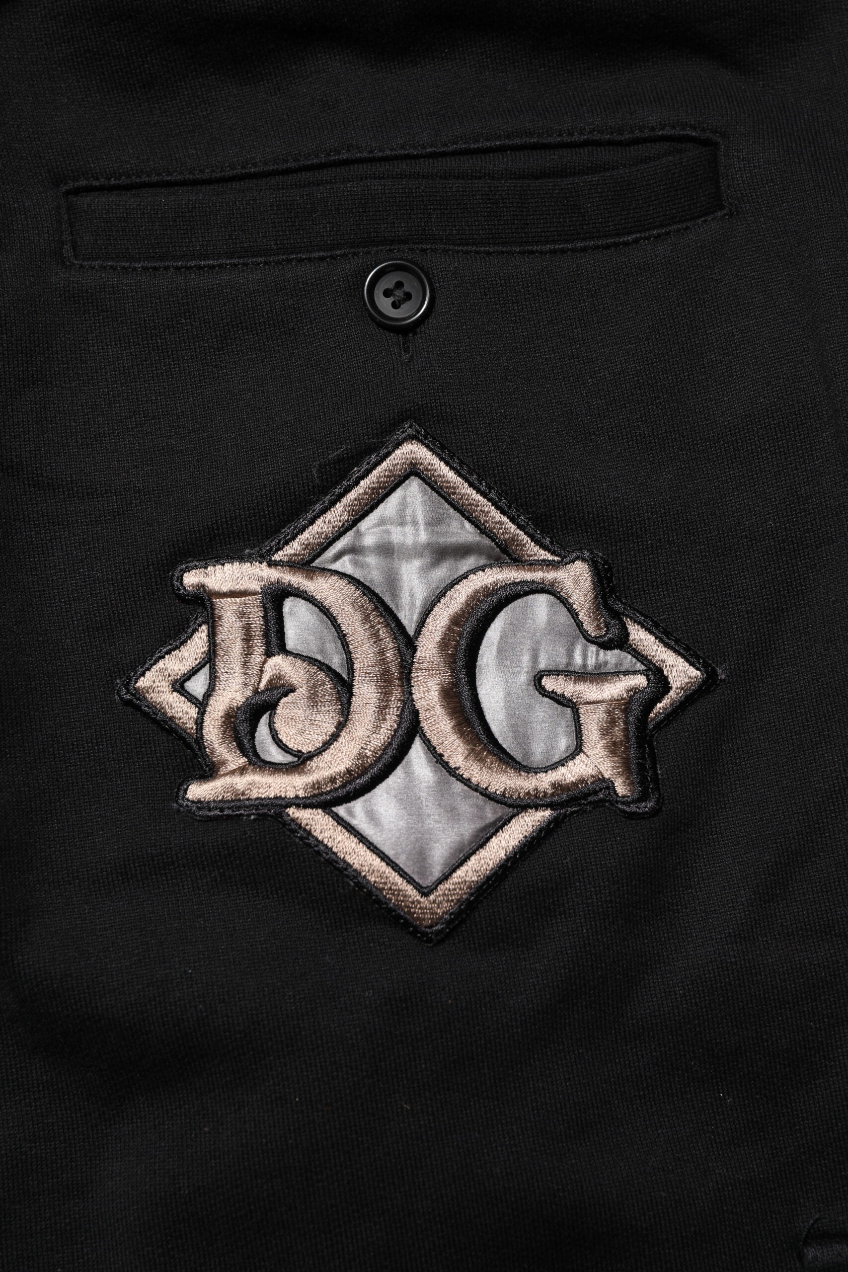 Dolce & Gabbana Black Cotton Logo Jogger Sweatpants Pants | Regal Royce
