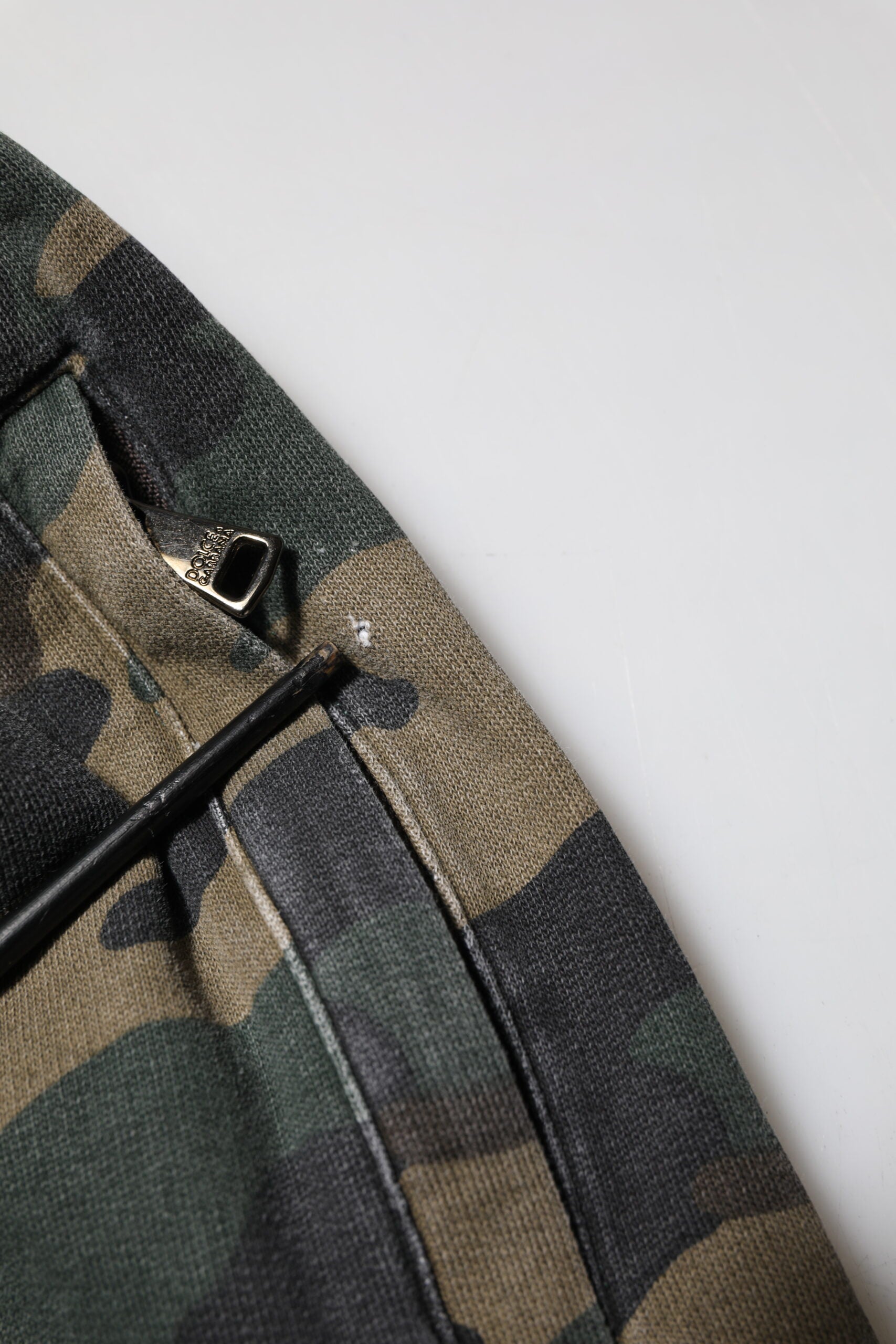 Dolce & Gabbana Brown Camouflage Cotton Men Jogger Pants