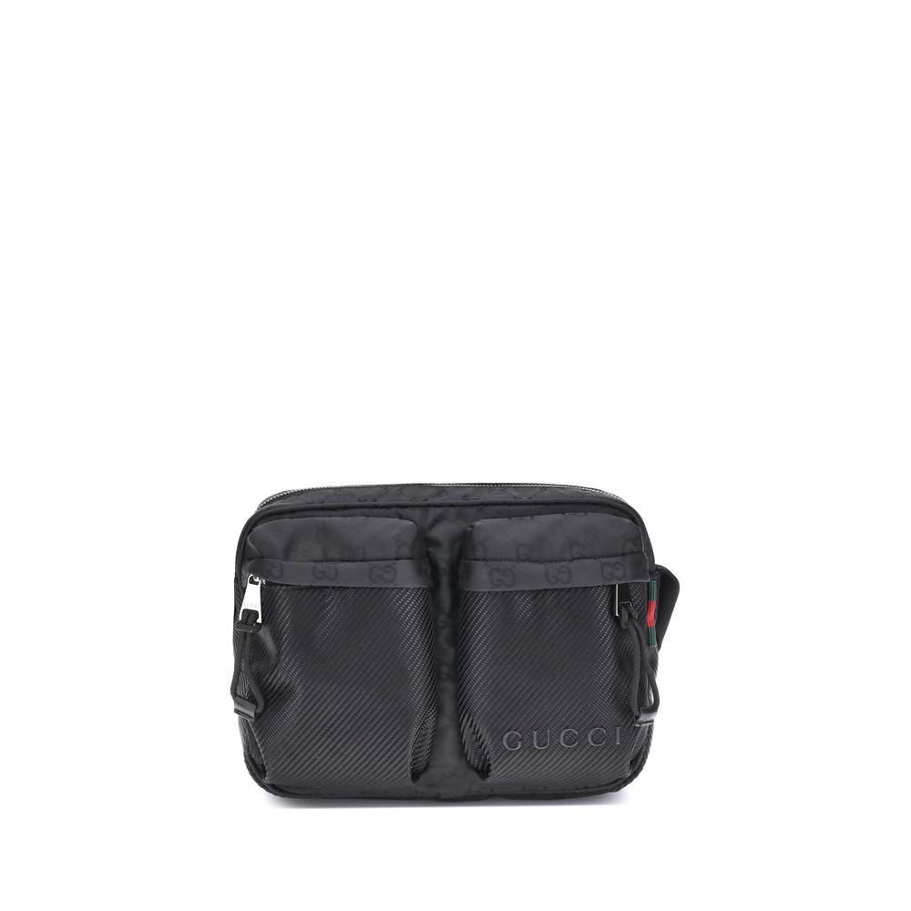 Gucci Black Polyester Shoulder Bag | Regal Royce