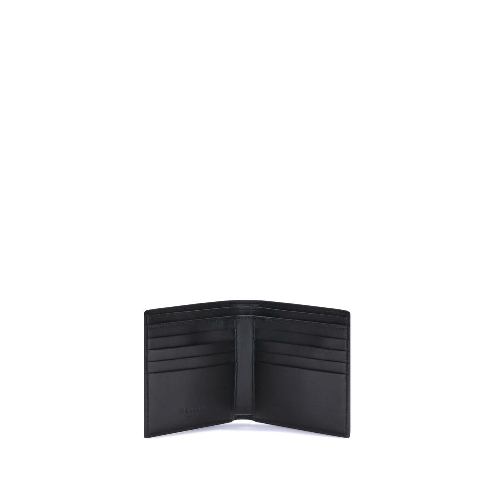Alexander McQueen Black Calf Leather Bos Taurus Wallet | Regal Royce