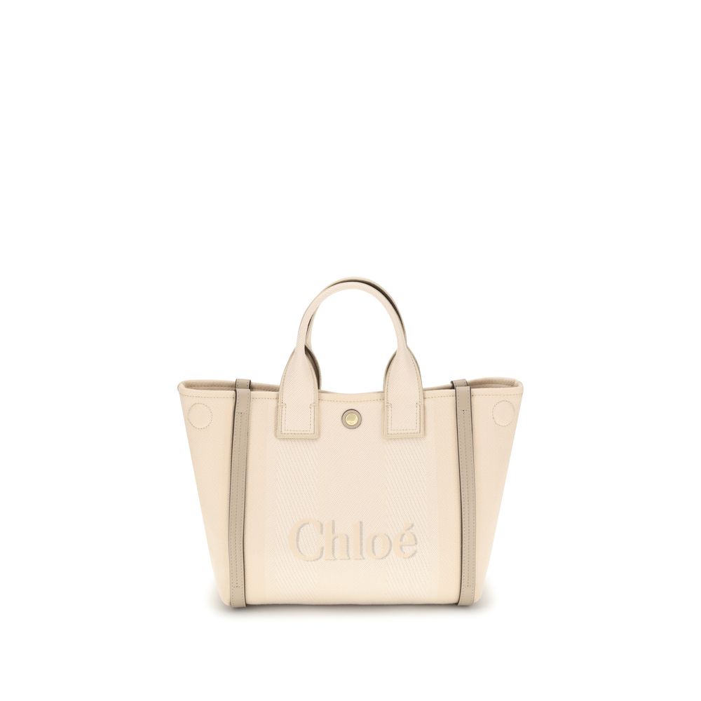 Chloé Beige Cotton Handbag | Regal Royce
