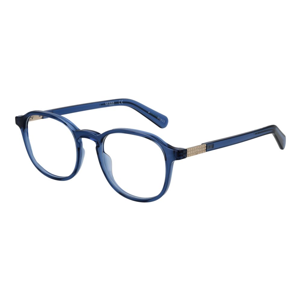 Guess Blue Plastic & Metal Glasses (Frames) | Regal Royce