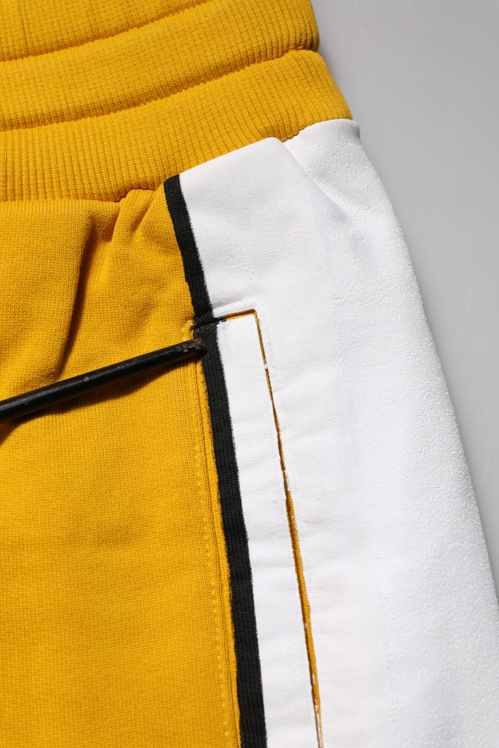 Dolce & Gabbana Yellow Printed Drawstring Jogger Pants | Regal Royce