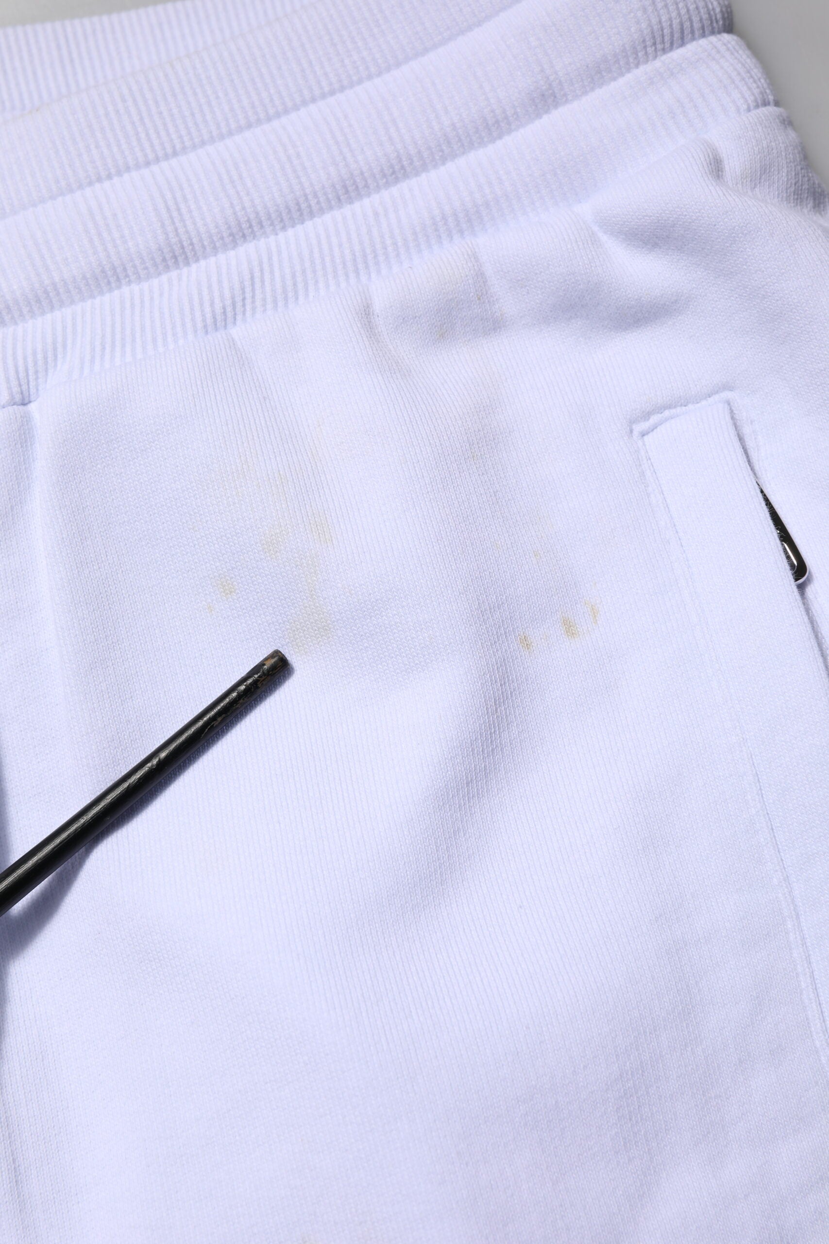 Dolce & Gabbana White Cotton Drawstring Jogger Pants | Regal Royce