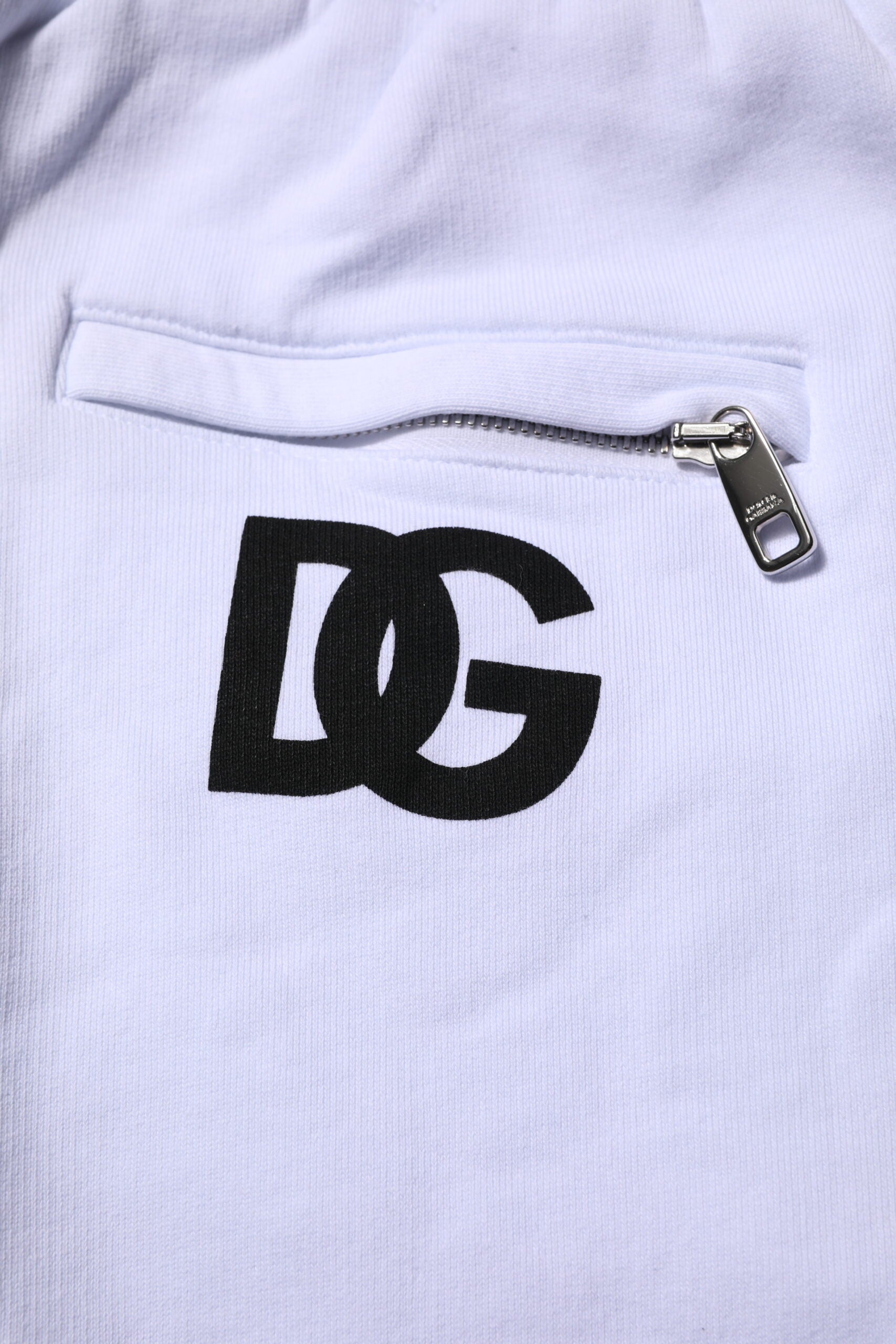 Dolce & Gabbana White Cotton Drawstring Jogger Pants | Regal Royce