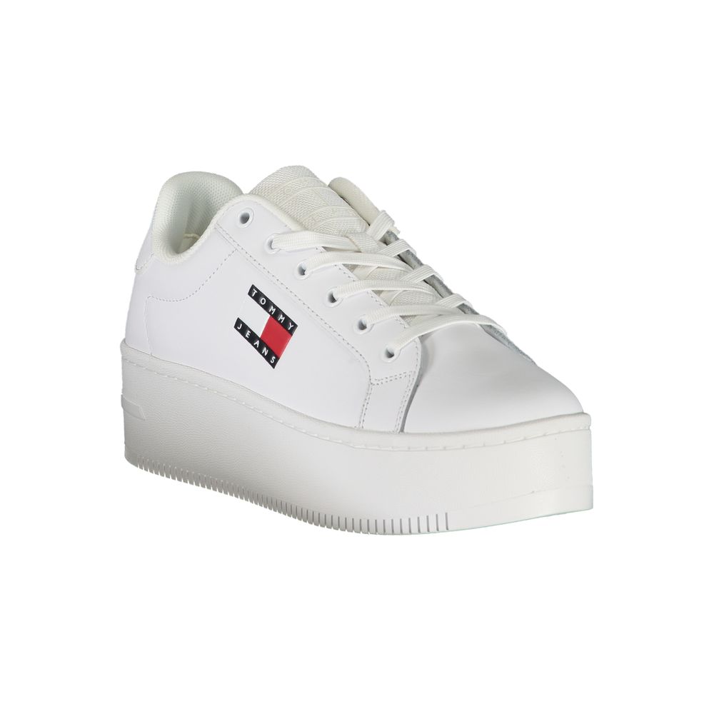 Tommy Hilfiger White Leather Women Sneaker | Regal Royce