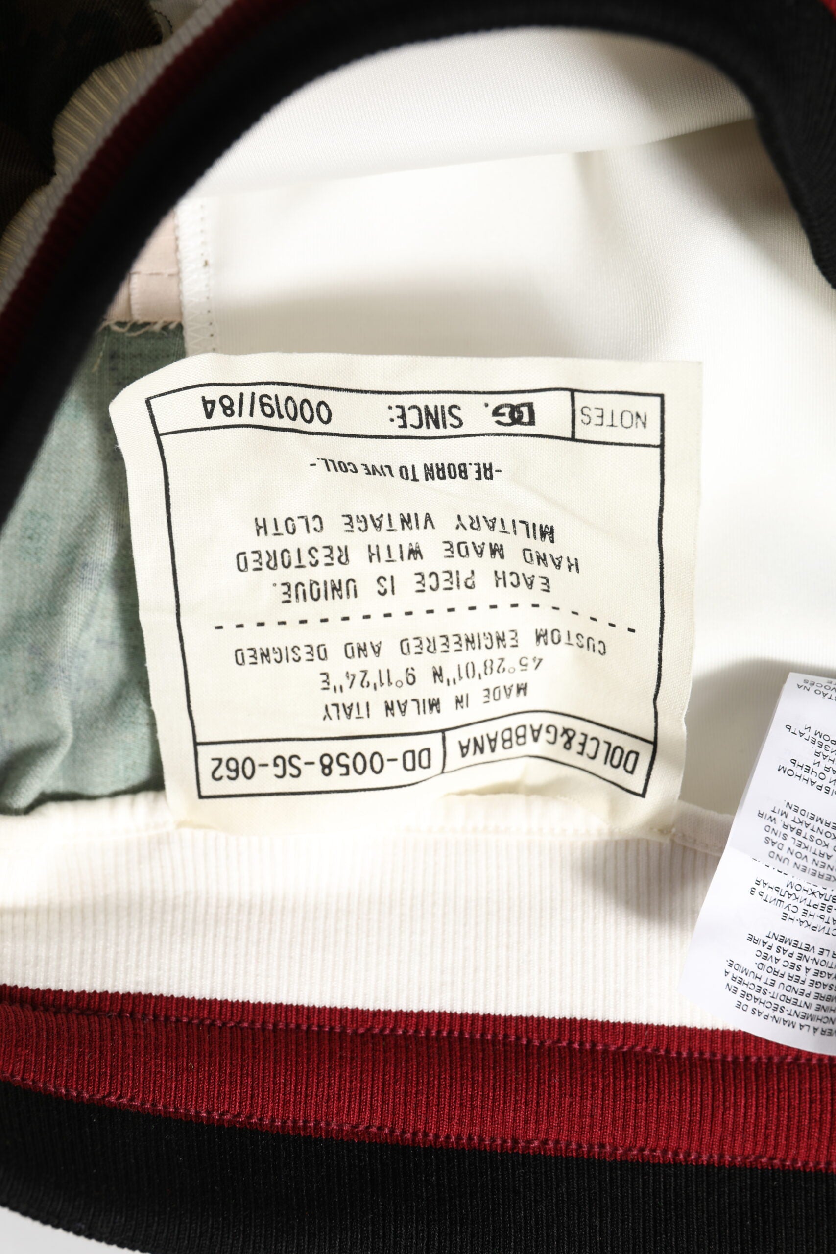 Dolce & Gabbana White Patchwork Jogger Pants | Regal Royce