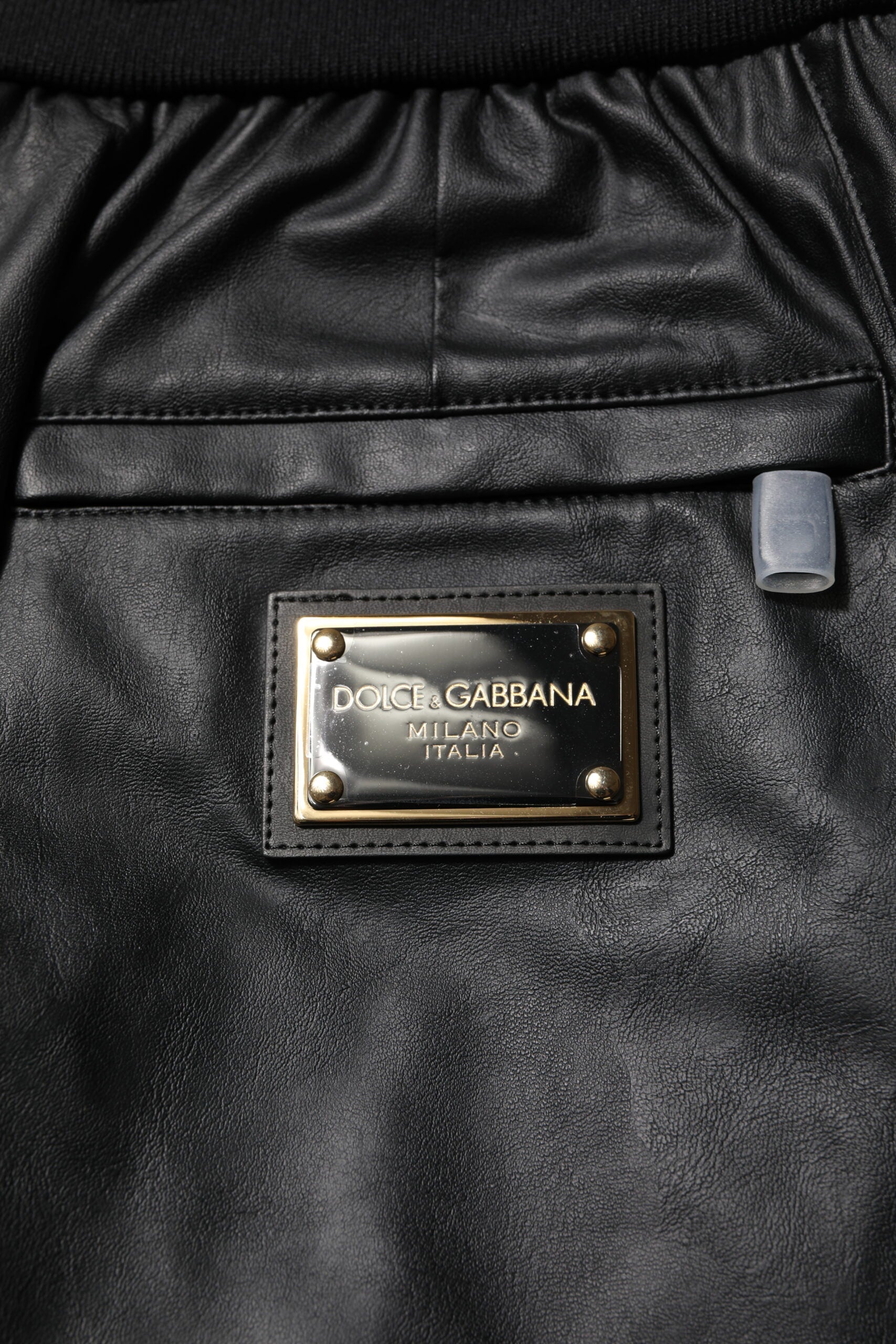 Dolce & Gabbana Black Cotton Cargo Men Jogger Pants | Regal Royce