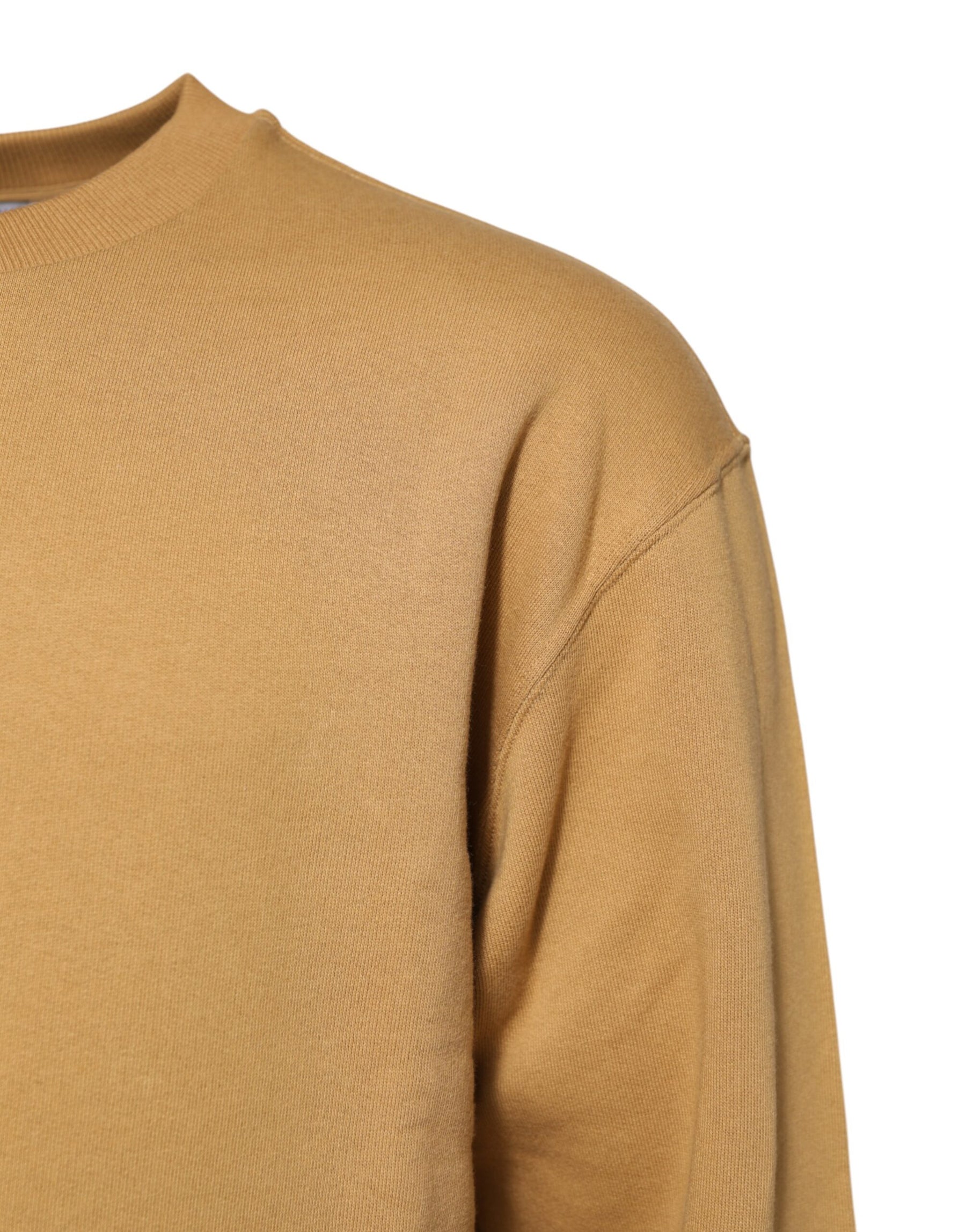 Dolce & Gabbana Mustard Cotton DG Embossed Pullover Sweater | Regal Royce
