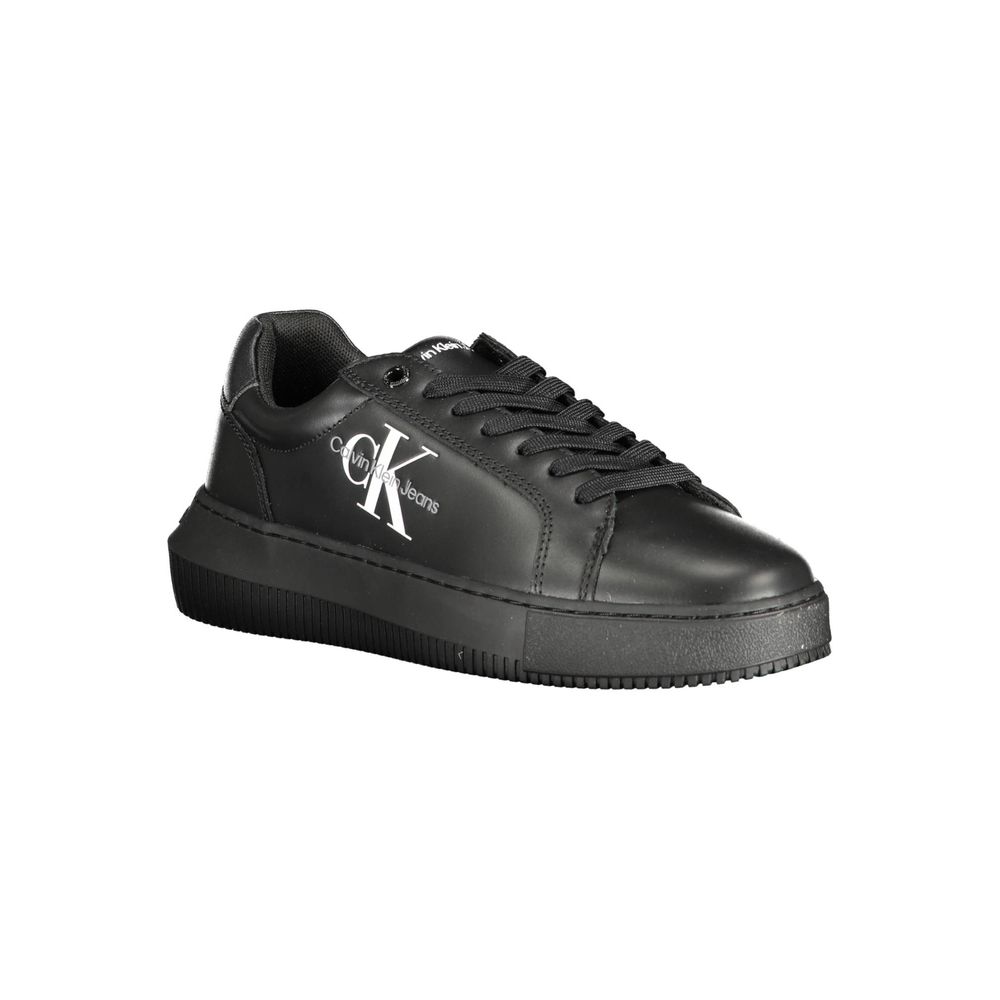 Calvin Klein Black Leather Women Sneaker | Regal Royce