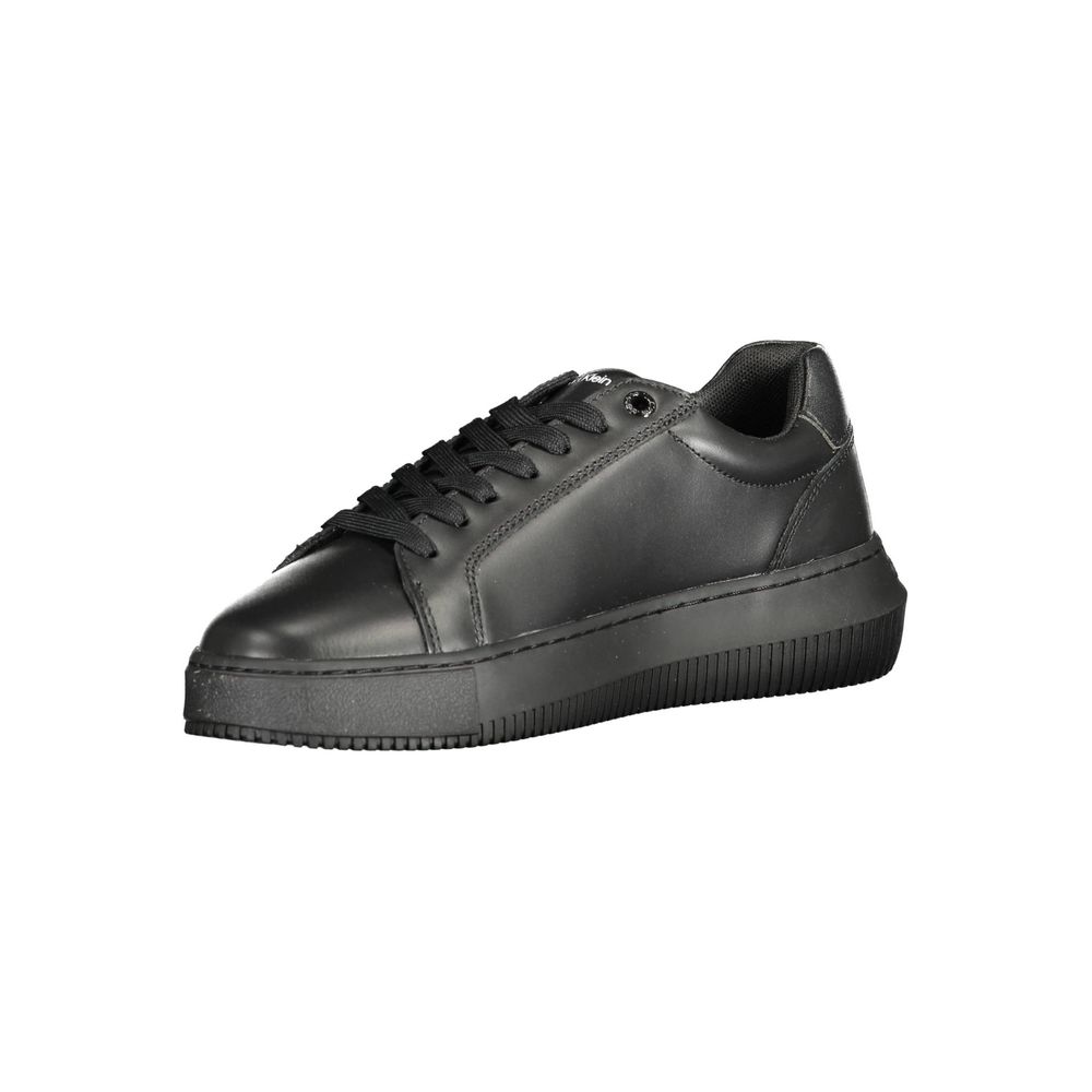Calvin Klein Black Leather Women Sneaker | Regal Royce