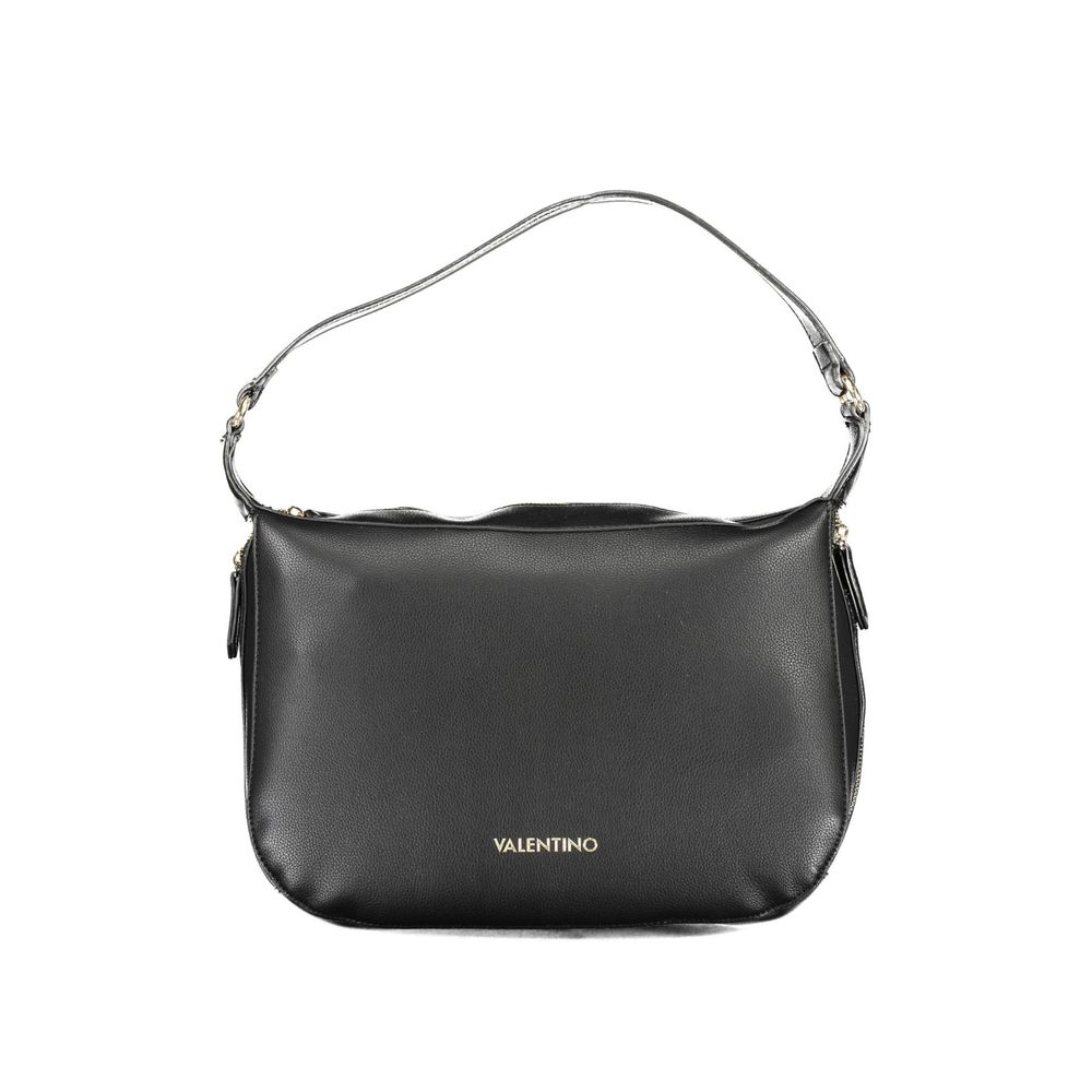 Mario Valentino Black Polyurethane Women Handbag | Regal Royce
