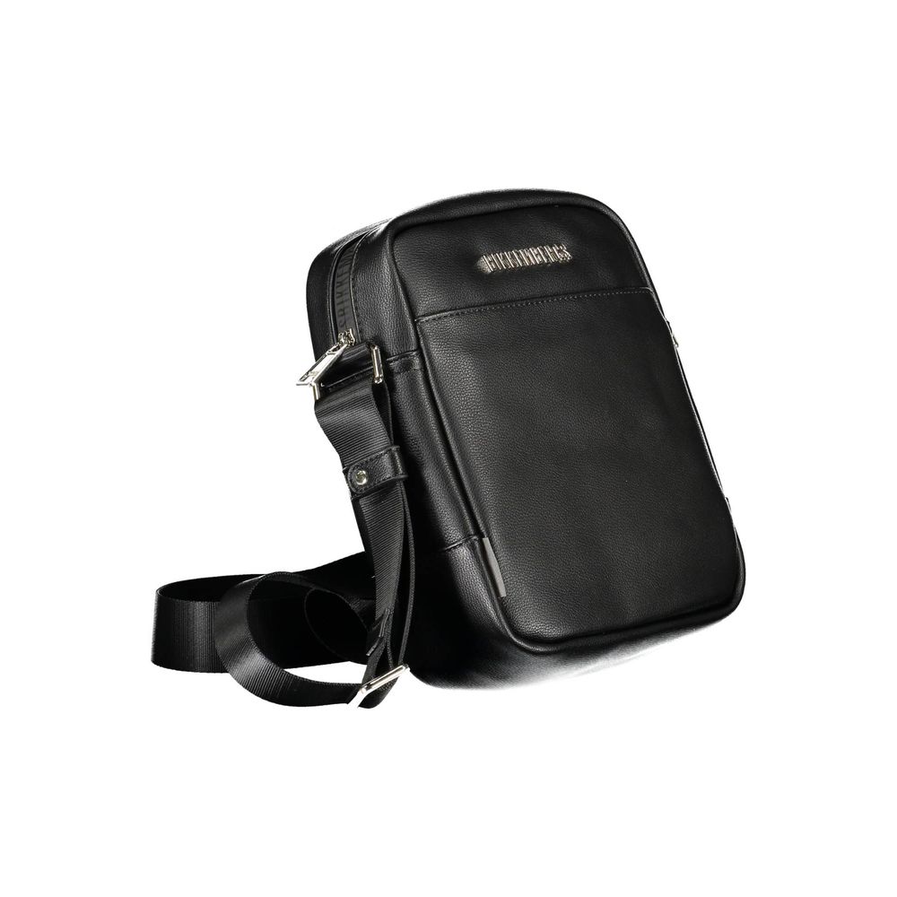 Bikkembergs Black Polyurethane Men's Shoulder Bag | Regal Royce