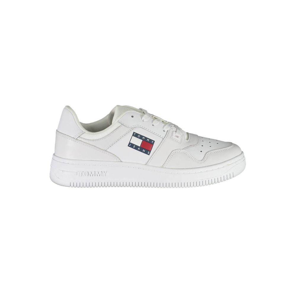 Tommy Hilfiger White Leather Men Sneaker | Regal Royce