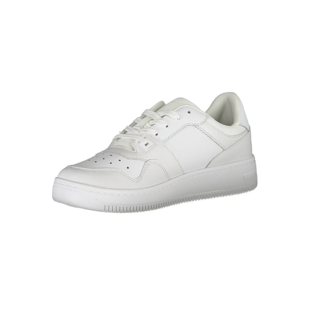 Tommy Hilfiger White Leather Men Sneaker | Regal Royce