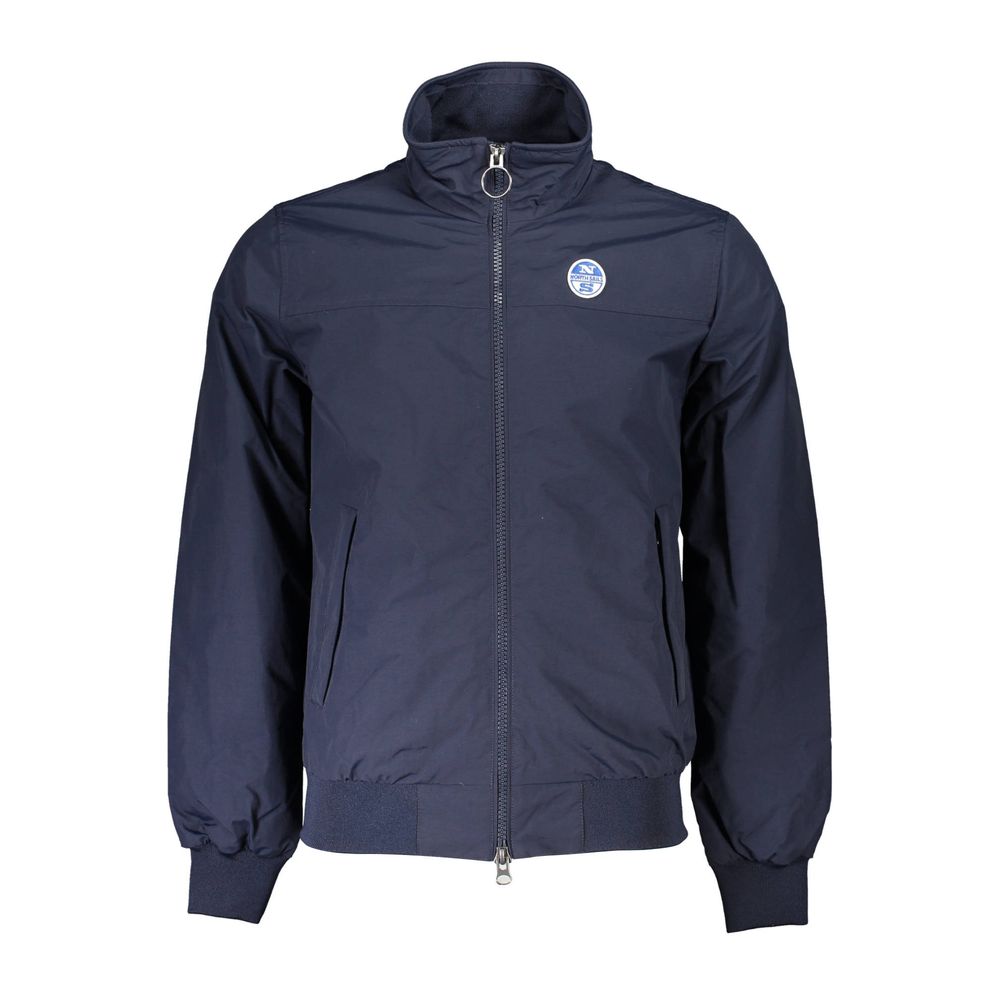 North Sails Blue Polyamide Men Jacket | Regal Royce